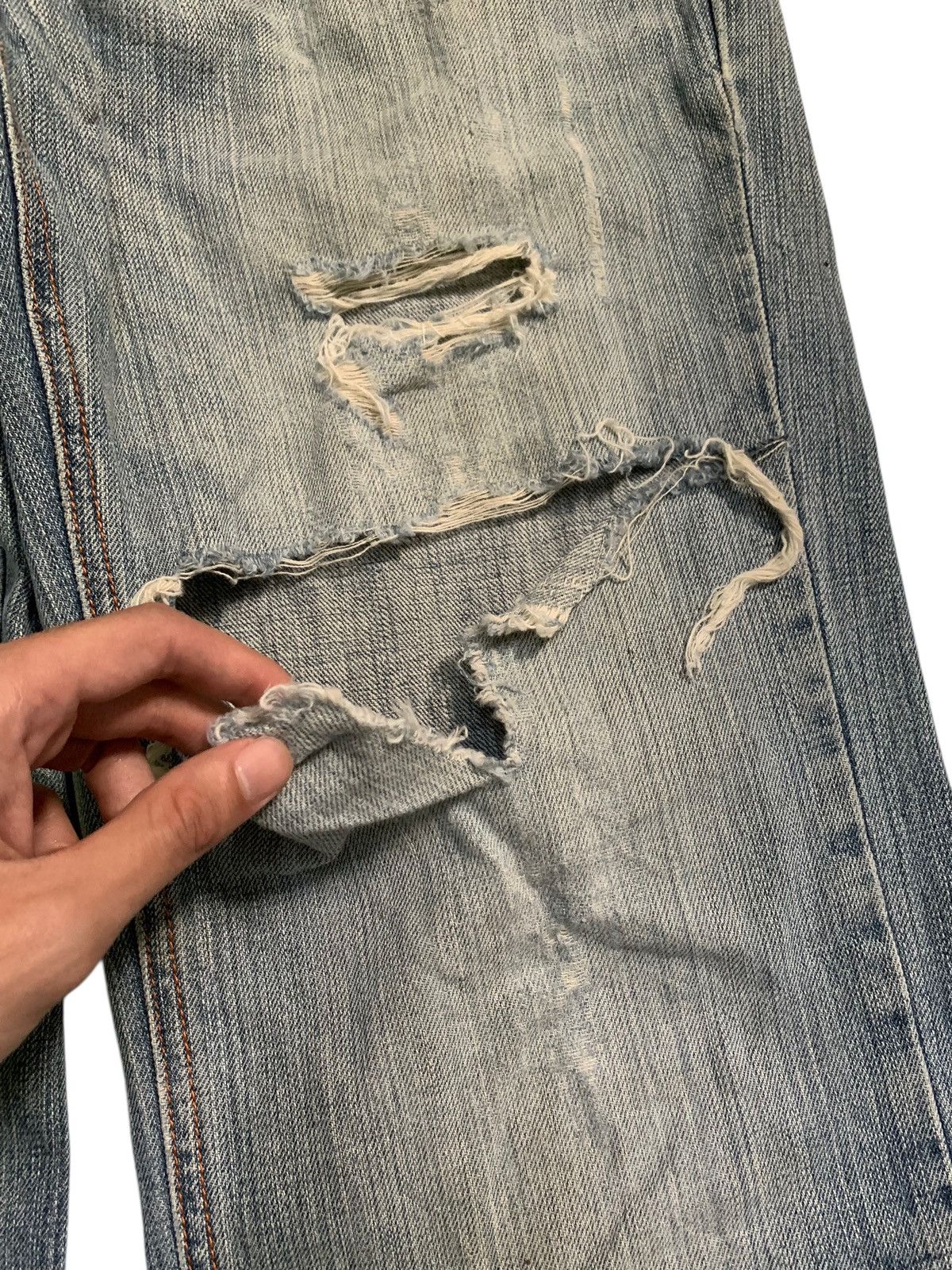 Other UNKNOWN BRAND PATCHES FADED PUNK STYLE DISTRESSED DENIM Size US 32 / EU 48 - 13 Thumbnail
