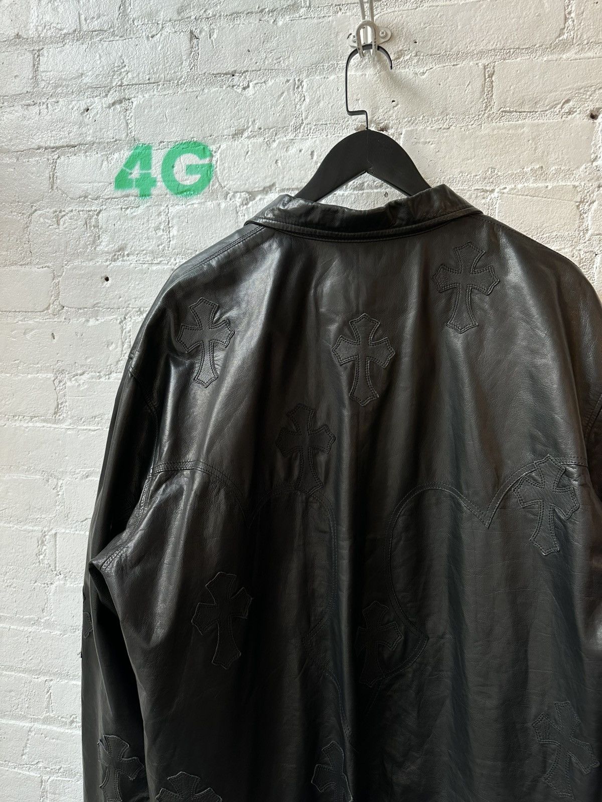 Chrome Hearts CHROME HEARTS FLOODED CROSS LEATHER JACKET L/XL Size US L / EU 52-54 / 3 - 6 Thumbnail