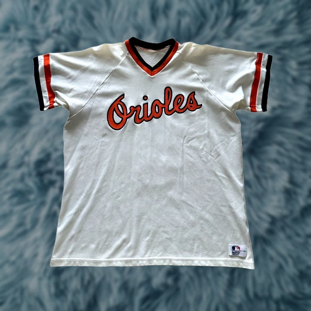Vintage VINTAGE Orioles Jersey Mens XXL 70s Sand Knit Nylon Baseball jersey 1970s Made in USA 100% Nylon Size US XXL / EU 58 / 5 - 1 Thumbnail