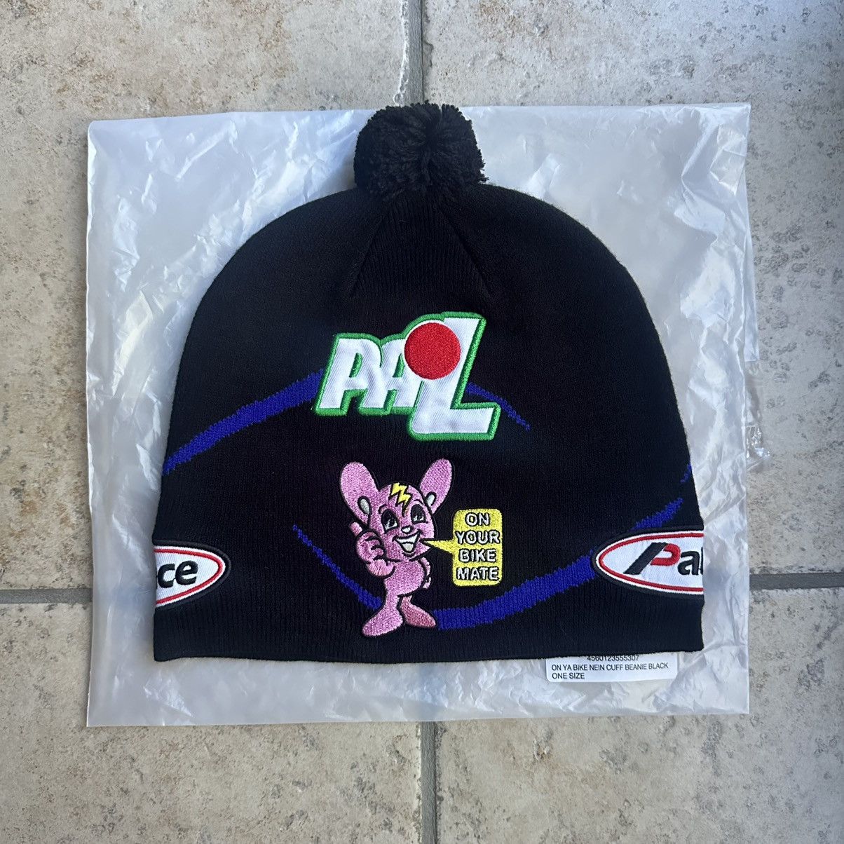 Palace Palace Reflecto Running Beanie Black L/XL | Grailed