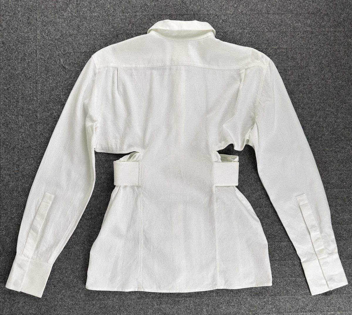 Givenchy Givenchy - Cut Out Slim - Button Down Shirt - Pearl White Size XXS / US 00 / IT 34 - 3 Thumbnail