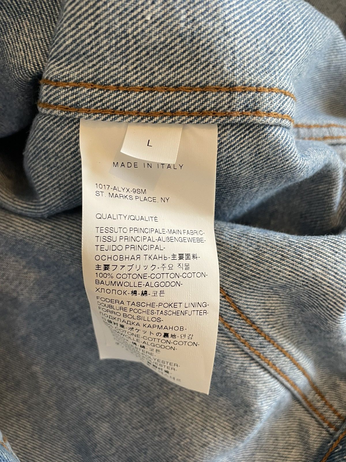 1017 ALYX 9SM Alyx denim logo jacket 1017 alyx 9sm Size US L / EU 52-54 / 3 - 5 Thumbnail