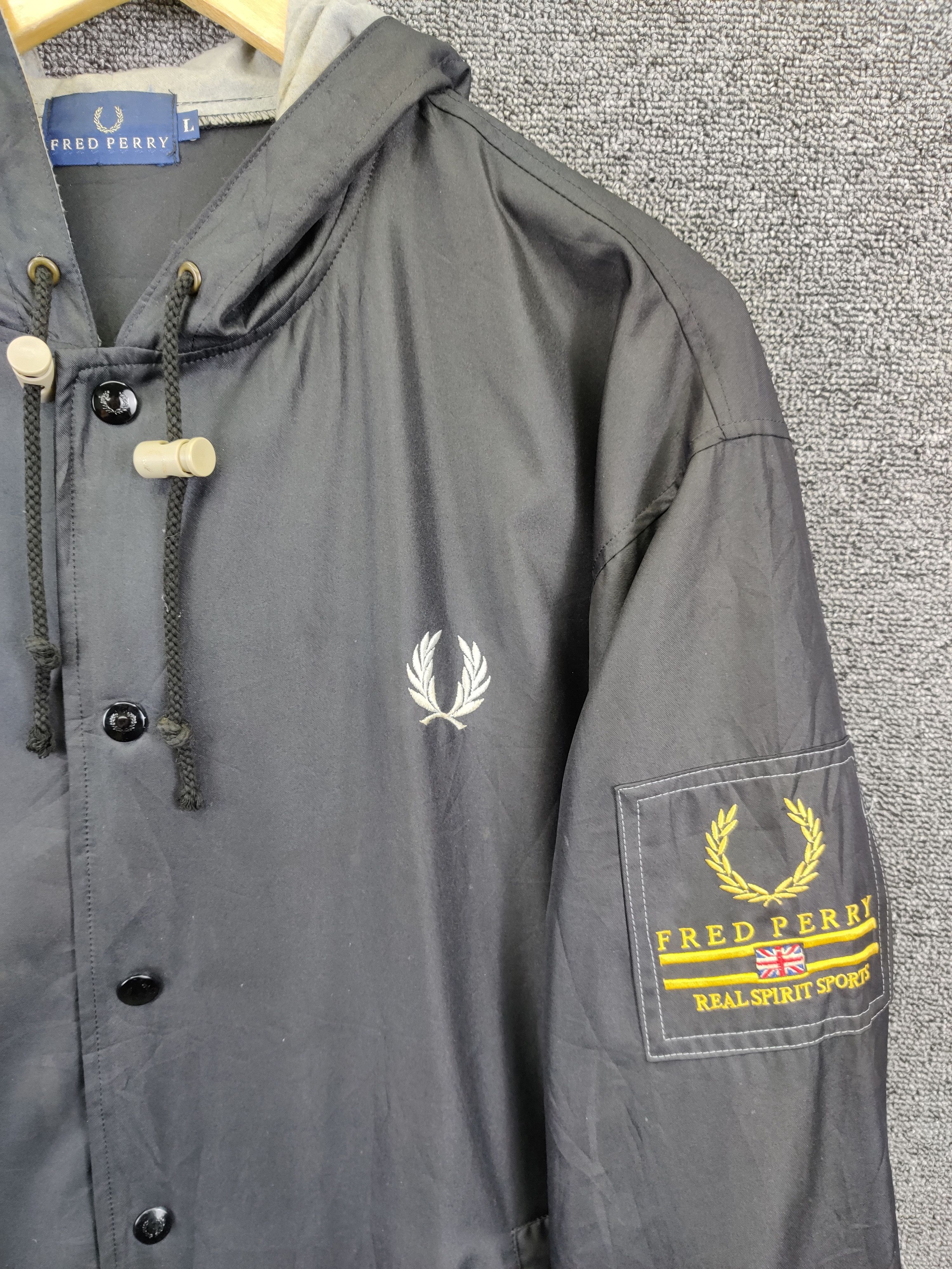 Fred Perry Vintage Fred Perry Coach Light Hoodie Jacket Size US L / EU 52-54 / 3 - 7 Thumbnail