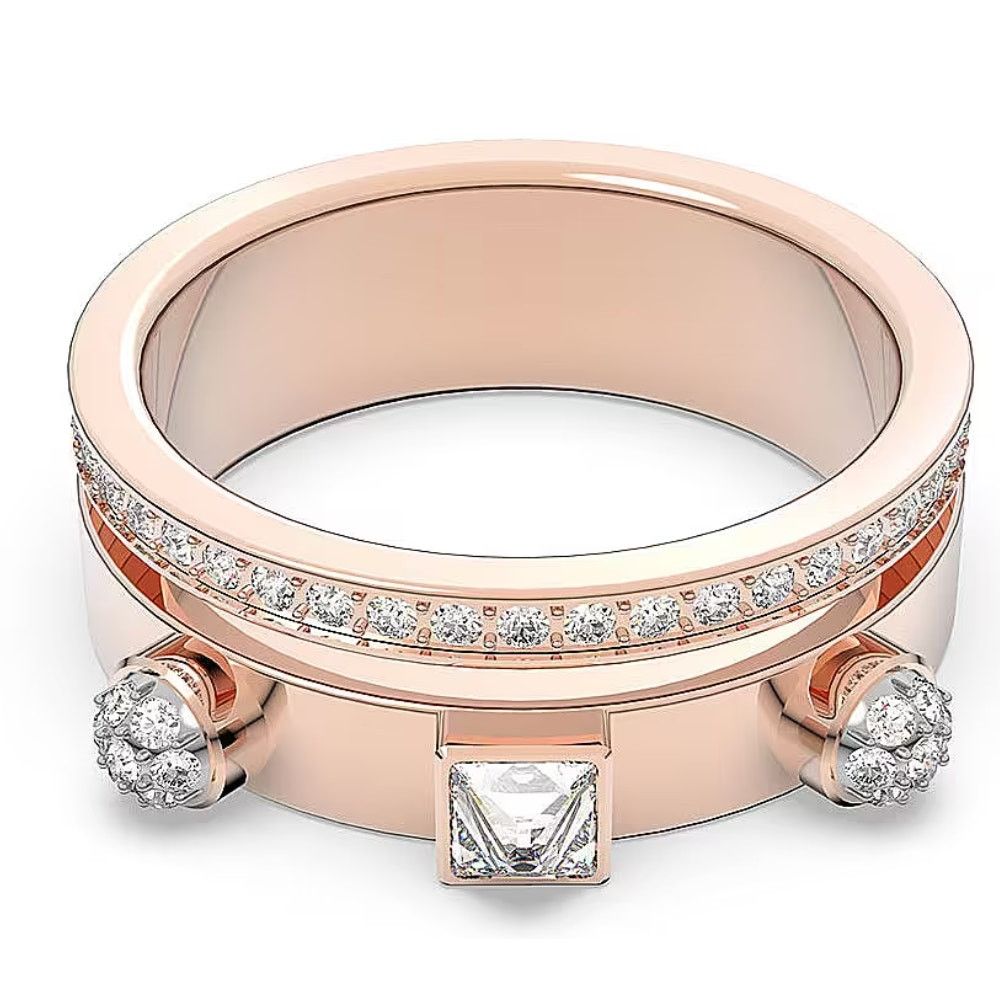 Swarovski Swarovski Thrilling ring White, Rose gold-tone size 6 Size ONE SIZE - 3 Thumbnail