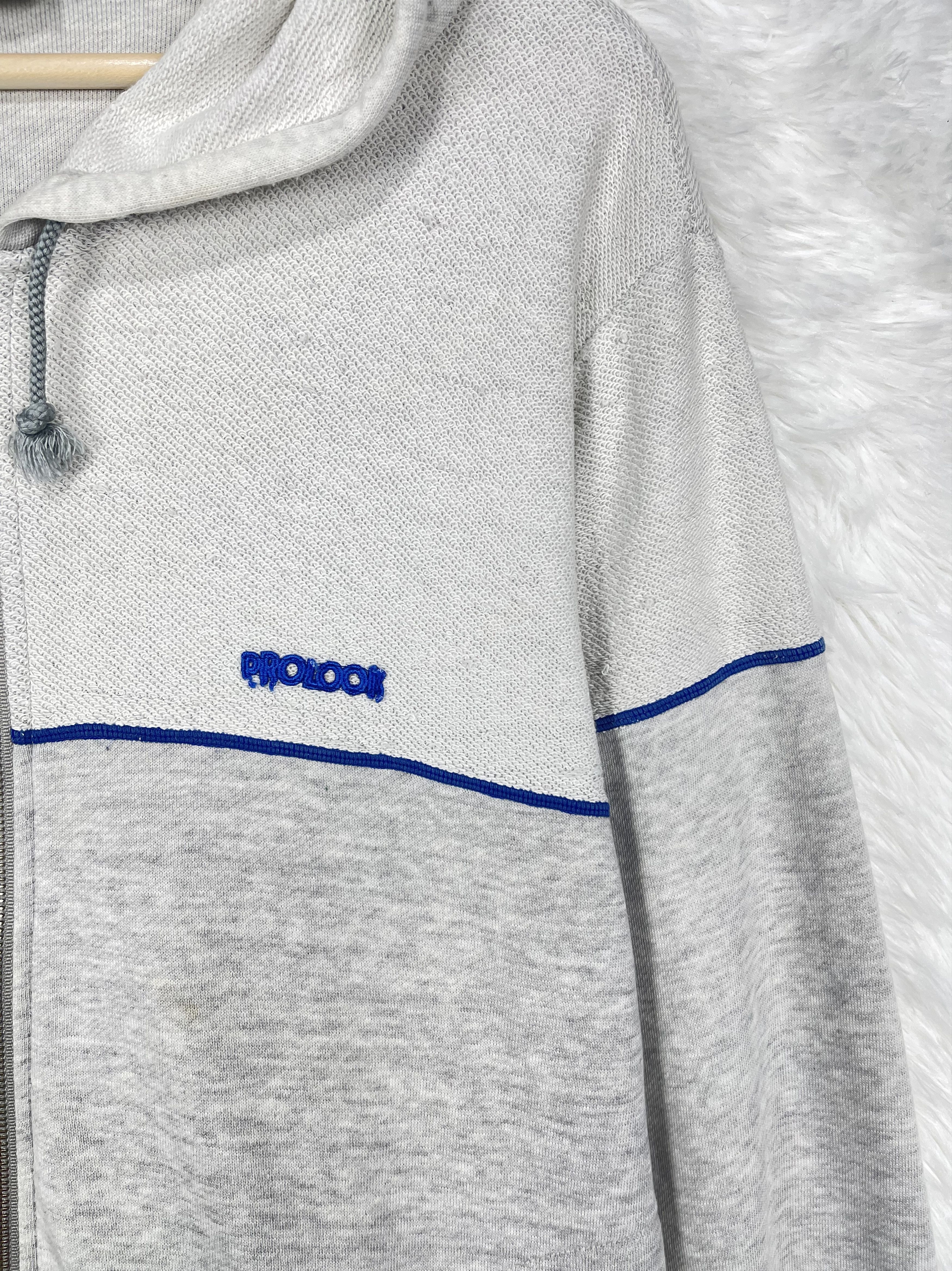 Asics Vintage 90s Asics Prolook Zip Up Hoodie Sweatshirt AS0005 Size US M / EU 48-50 / 2 - 7 Thumbnail