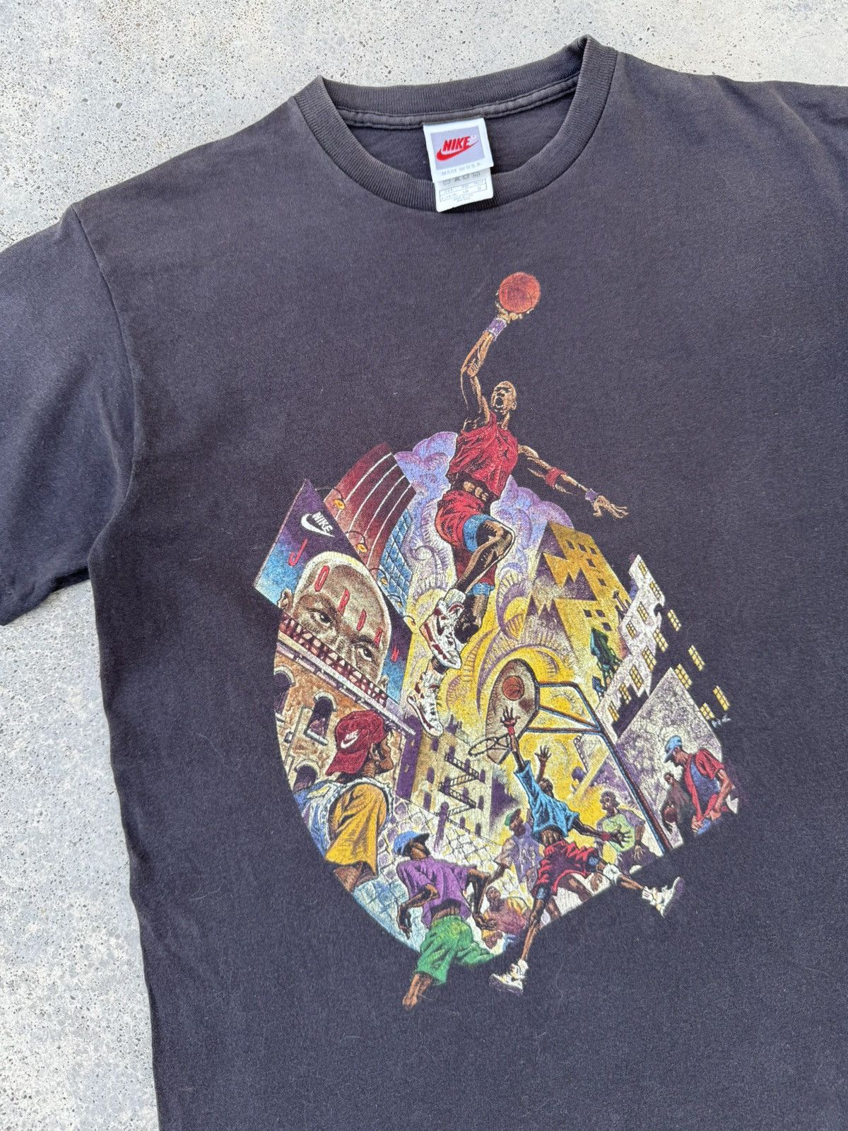 Nike Vintage 90s Nike Air Jordan 23 Basketball Tees Size US S / EU 44-46 / 1 - 2 Thumbnail