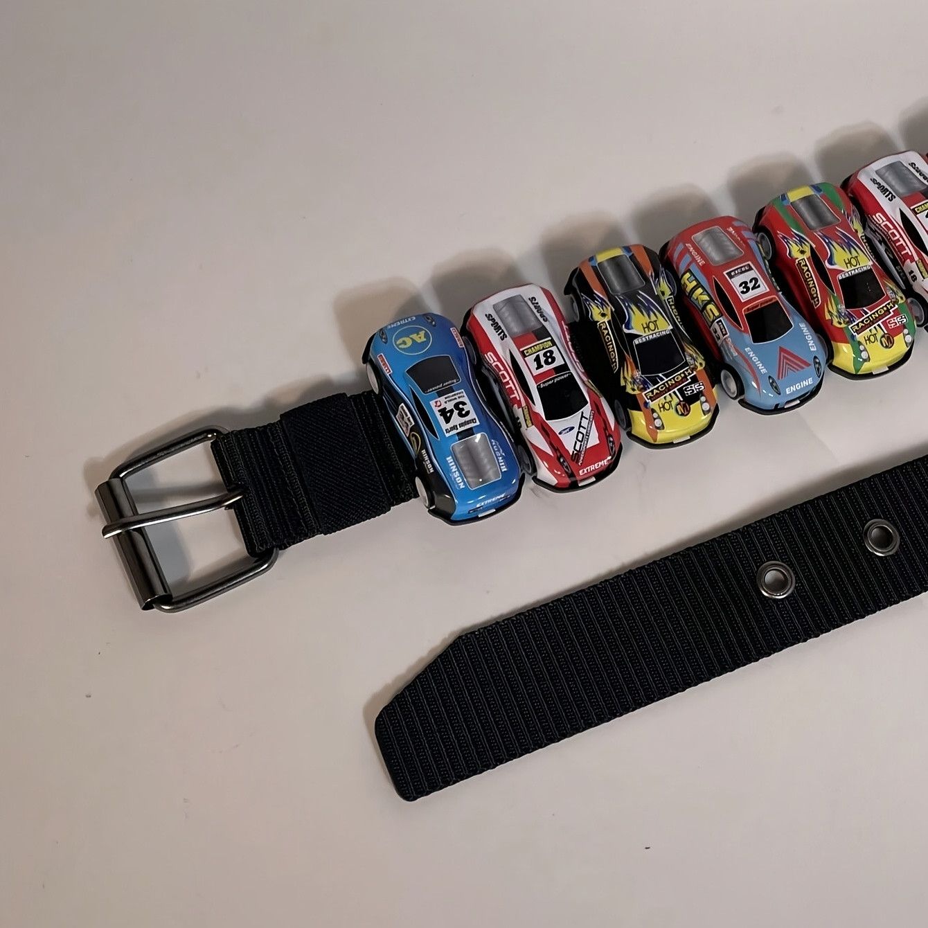 Vintage Y2K Racing Strap with Mini Race Car Size ONE SIZE - 5 Thumbnail
