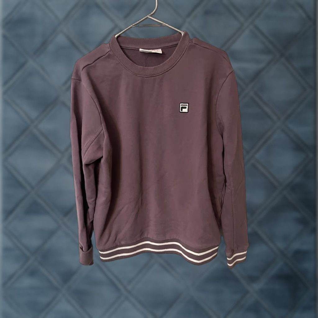 Fila FILA Classic Logo Sweatshirt Adult Large Purple Crewneck Pullover Mens Sweatshirt Crew Neck Logo Cotton Blend Vintage: No Size US L / EU 52-54 / 3 - 1 Thumbnail