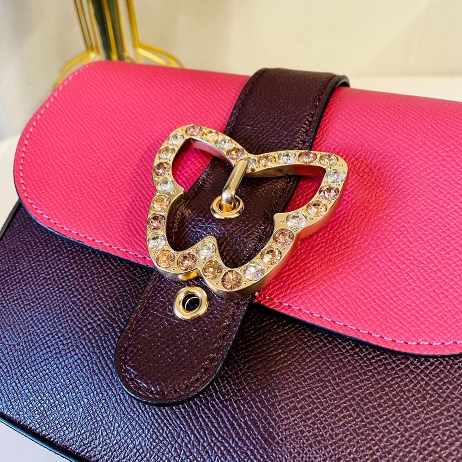 Coach Coach C6796 Gemma Crossbody In Colorblock Strwbrry Size ONE SIZE - 5 Thumbnail