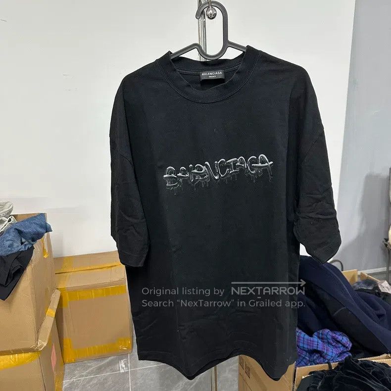 Balenciaga Balenciaga Slime Logo Letter T-Shirt Size US M / EU 48-50 / 2 - 1 Thumbnail