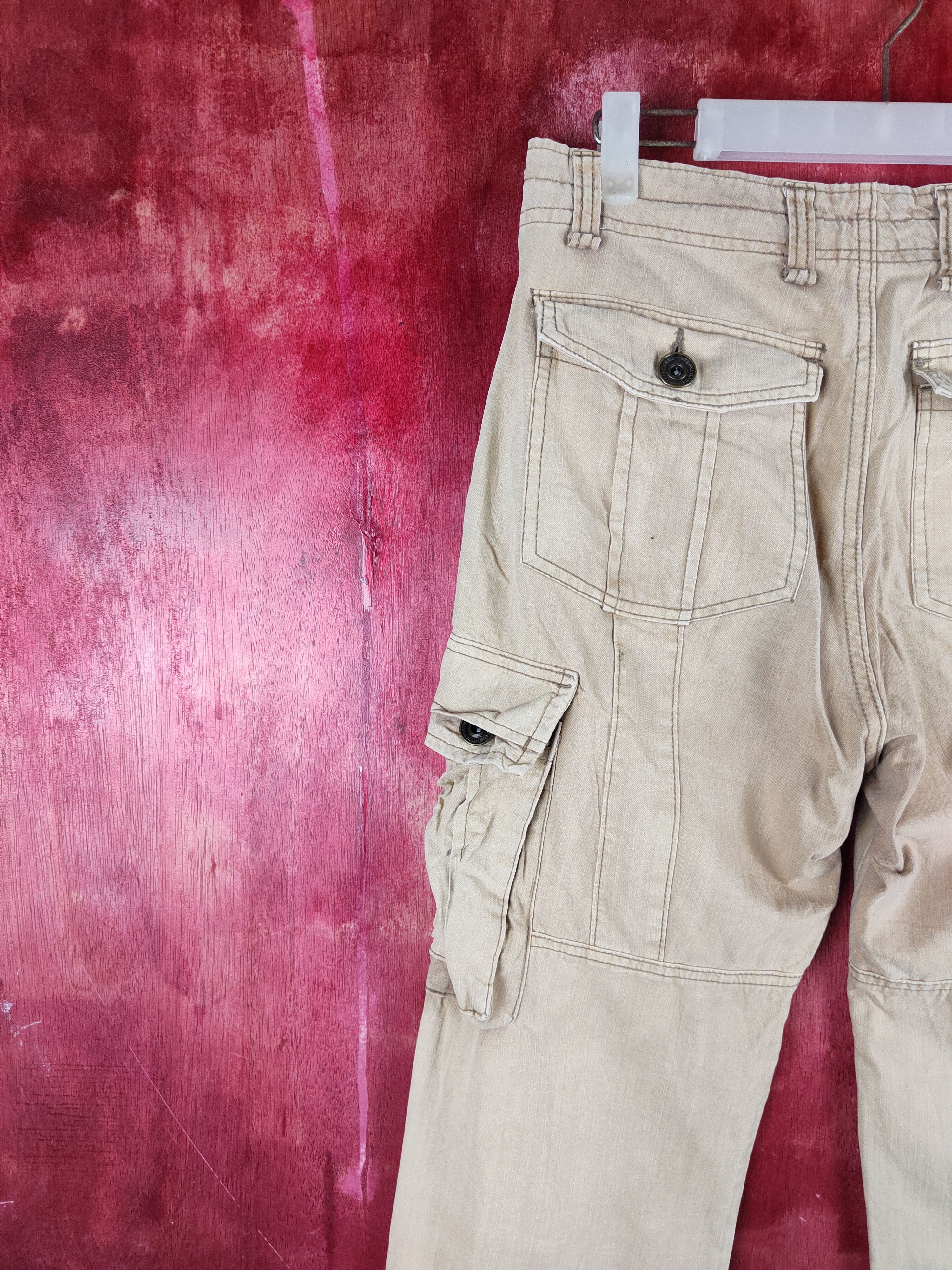 Japanese Brand Ikka Brown Multipocket Tactical Cargo Pants #S2227 Size US 31 - 8 Thumbnail