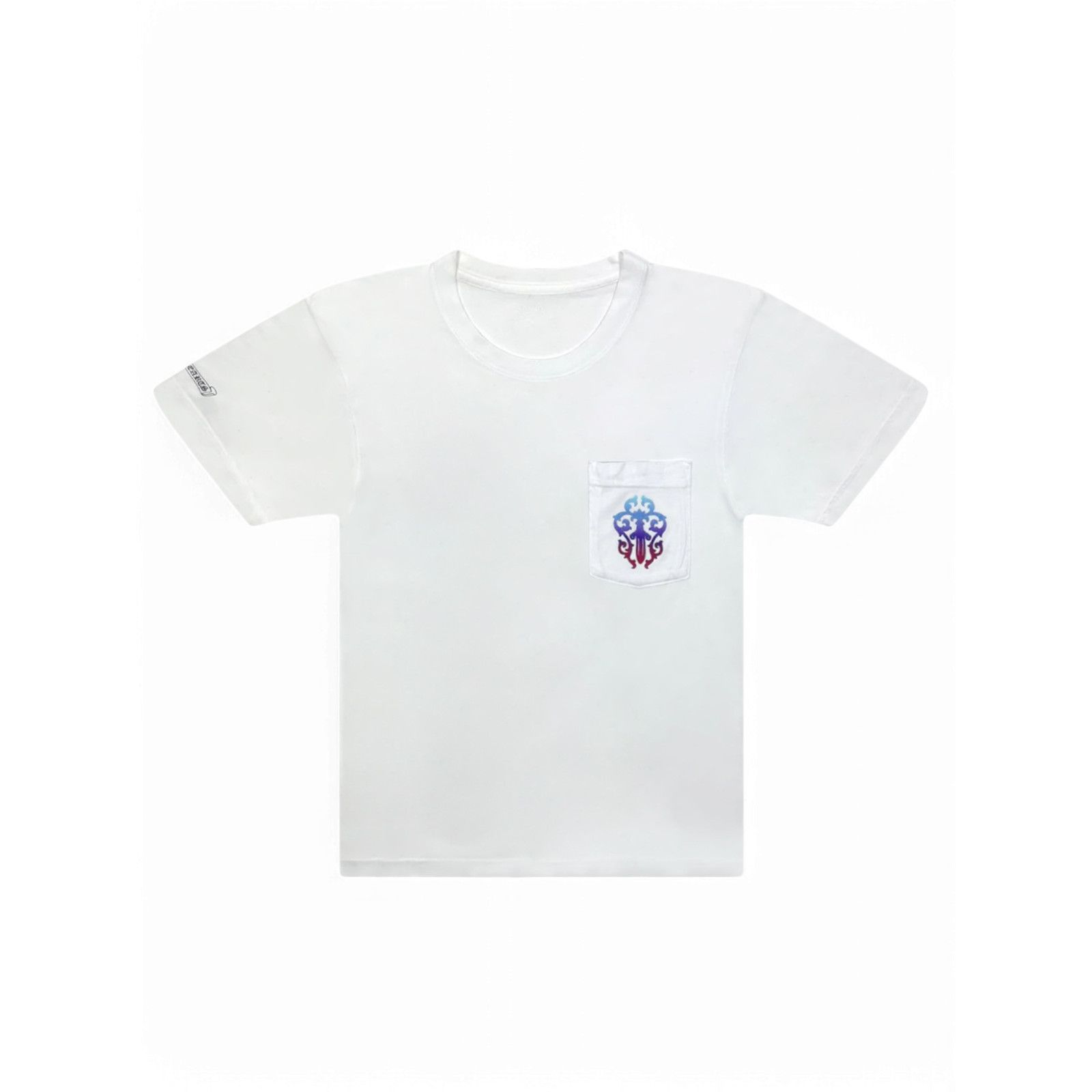 Chrome Hearts Chrome Hearts White Gradient Dagger Horseshoe Logo Tee Size US S / EU 44-46 / 1 - 1 Thumbnail
