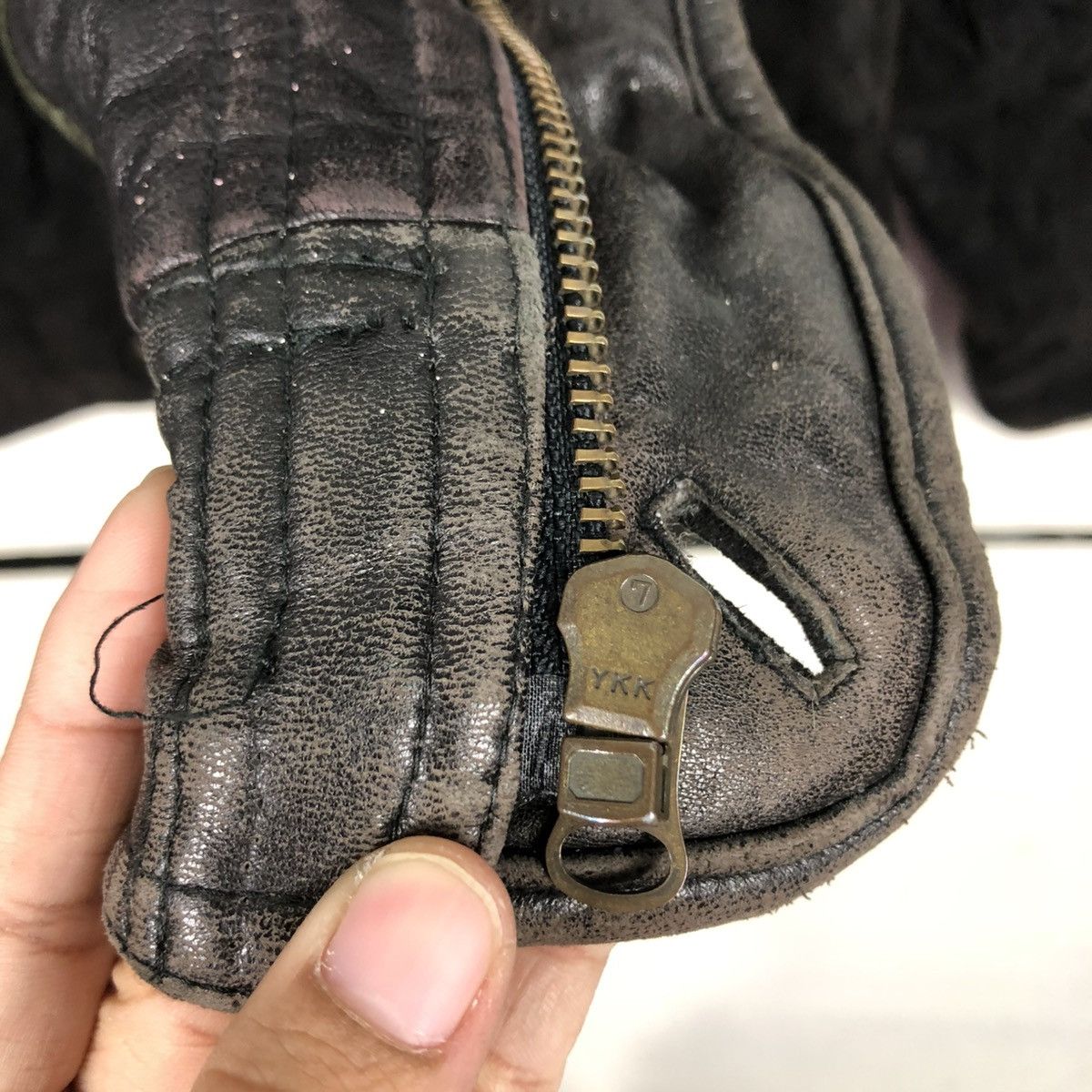 Japanese Brand 🔥VINTAGE BIKER LEATHER JACKET BLANKET VARIE ISSEY MIYAKE Size US L / EU 52-54 / 3 - 19 Thumbnail