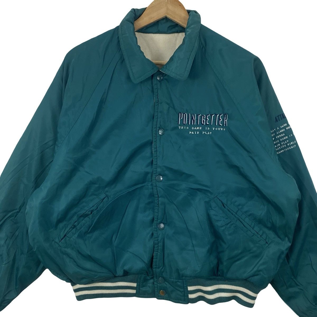 Vintage Vintage POINGETTER 90S Bomber Jacket Virgin Voyage Fashion Size US XXL / EU 58 / 5 - 6 Thumbnail