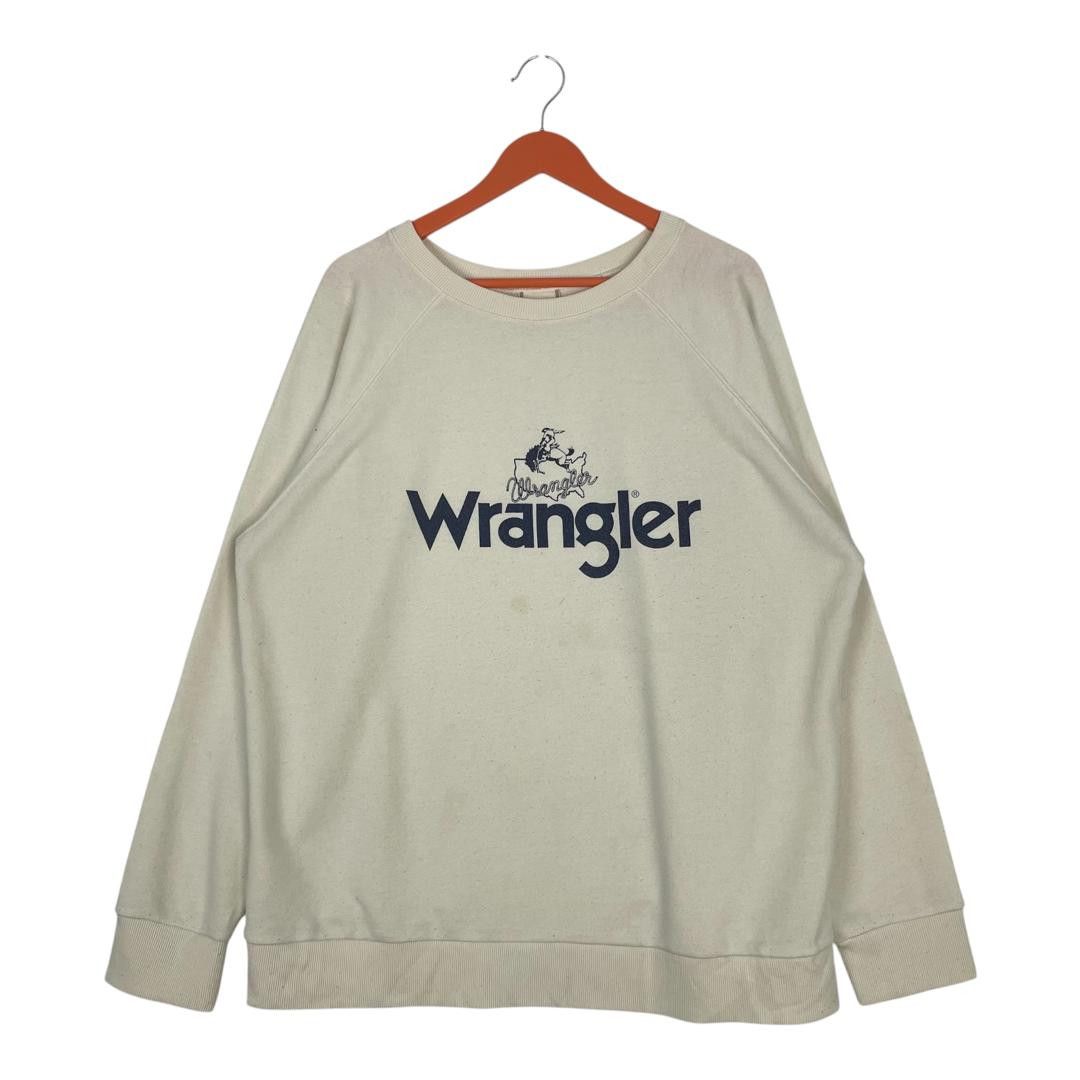 Wrangler Vintage Wrangler Spell Out Logo Pullover Sweatshirt Size XL Size US XL / EU 56 / 4 - 1 Thumbnail