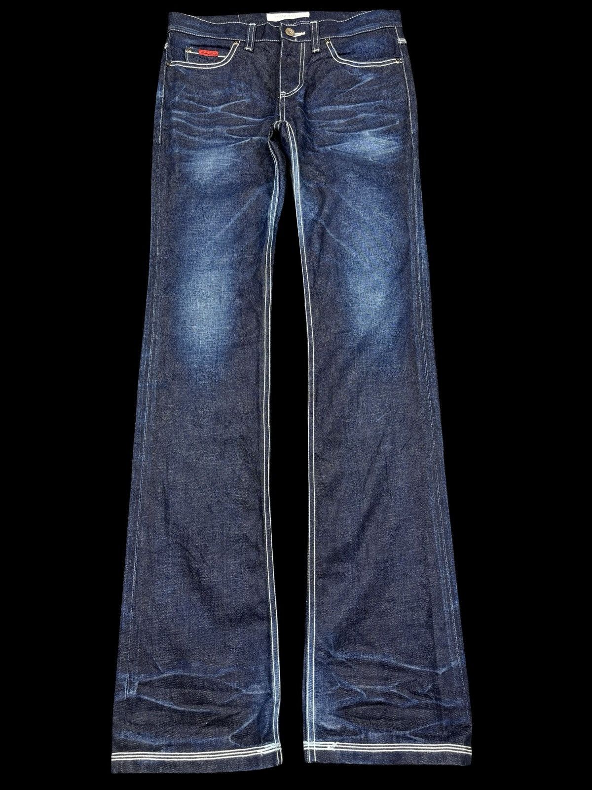 Japanese Brand 💥Flare💥Insane Style Of The Niege Raw Fades Denim K19 Size US 32 / EU 48 - 1 Thumbnail