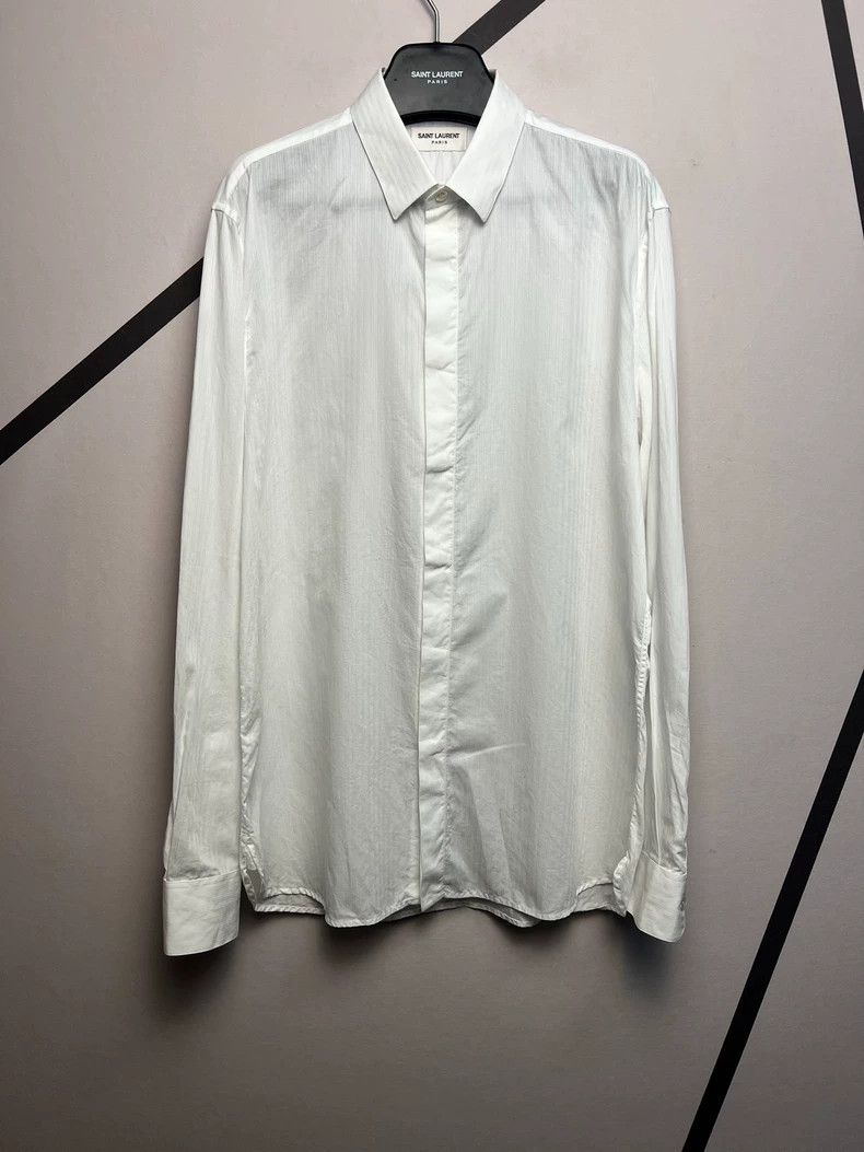Yves Saint Laurent saint laurent size 41 Spring/Summer 21 White Stripe Button Size US XS / EU 42 / 0 - 1 Thumbnail