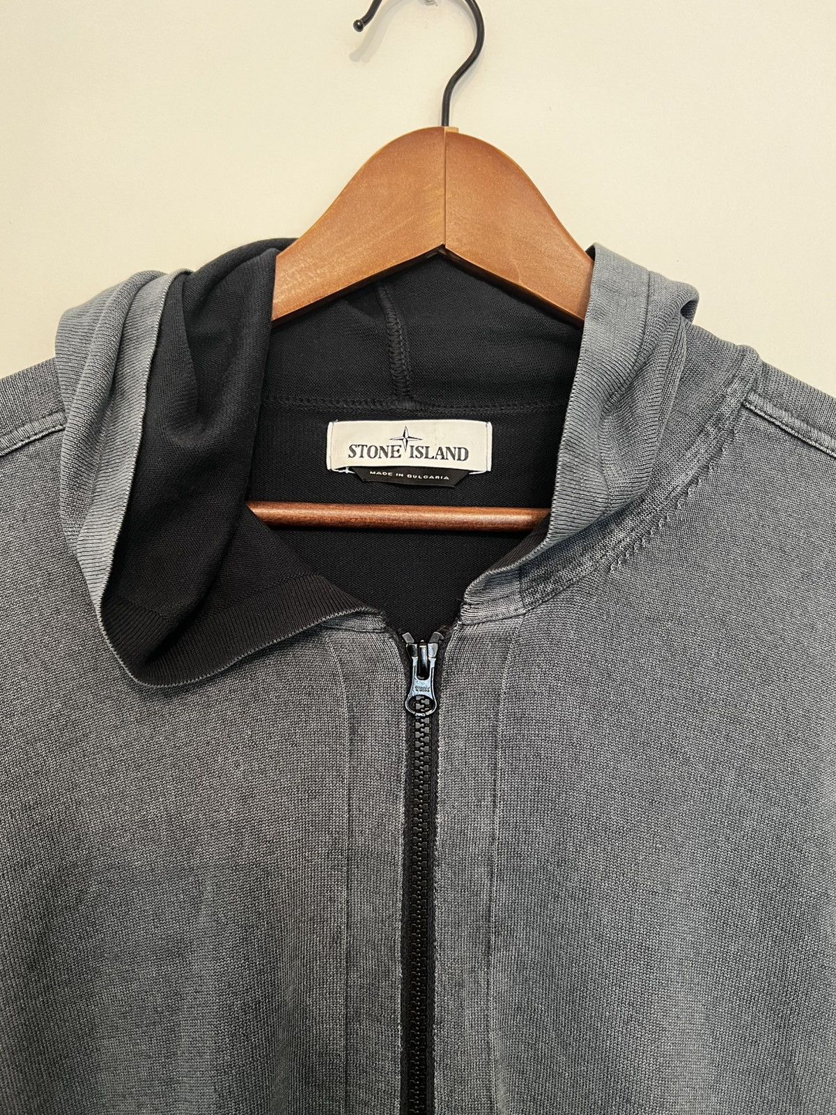 Stone Island Frost Treatment Cotton Hoodie XXL Black/Blue Size US XXL / EU 58 / 5 - 4 Thumbnail