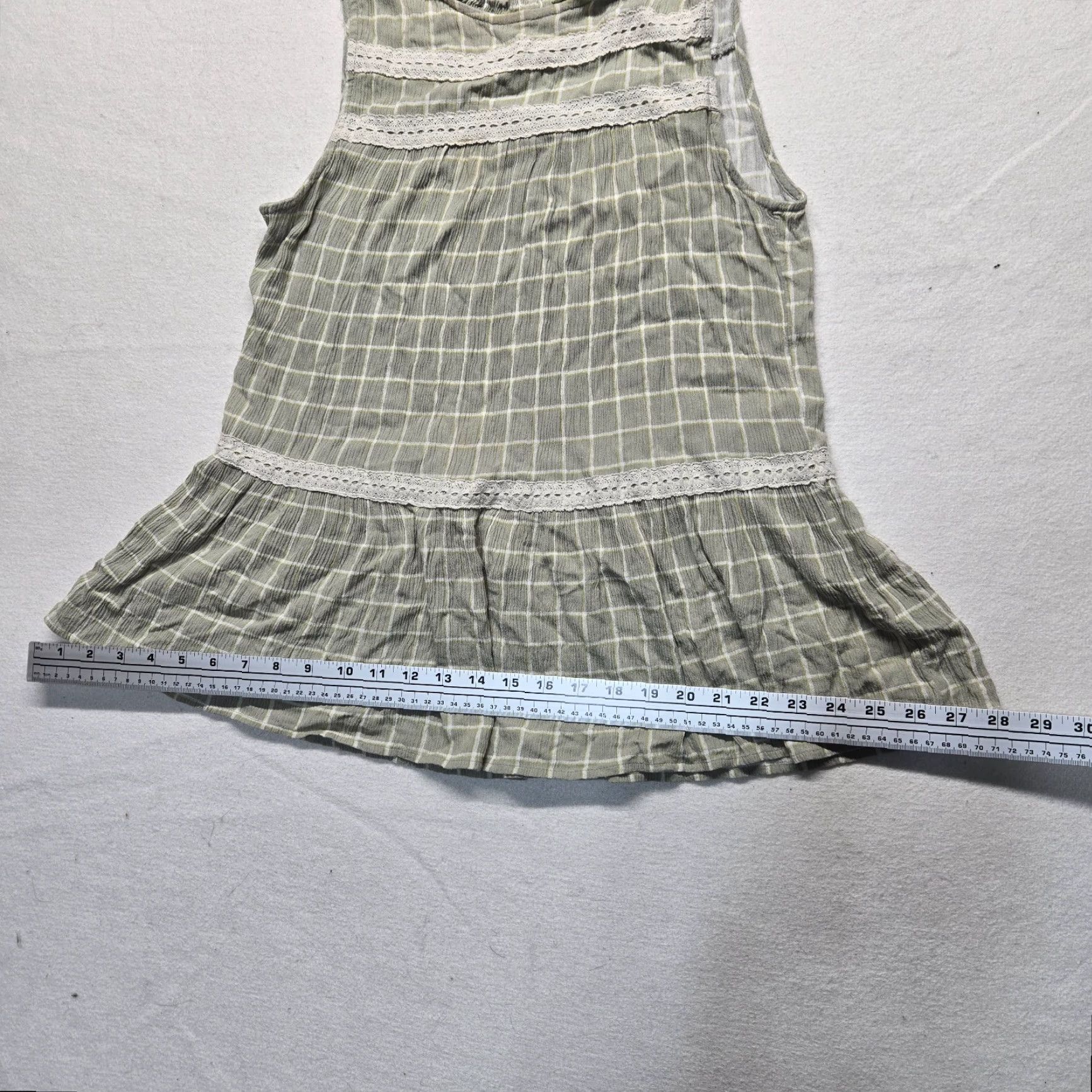 Vintage Maurices Shirt Dress Women's S Floral Sleeveless Lightweight V-Neck Green Polyester Open Tie Closure Dress Womens Small Short Sleeve Version Size S / US 4 / IT 40 - 6 Thumbnail