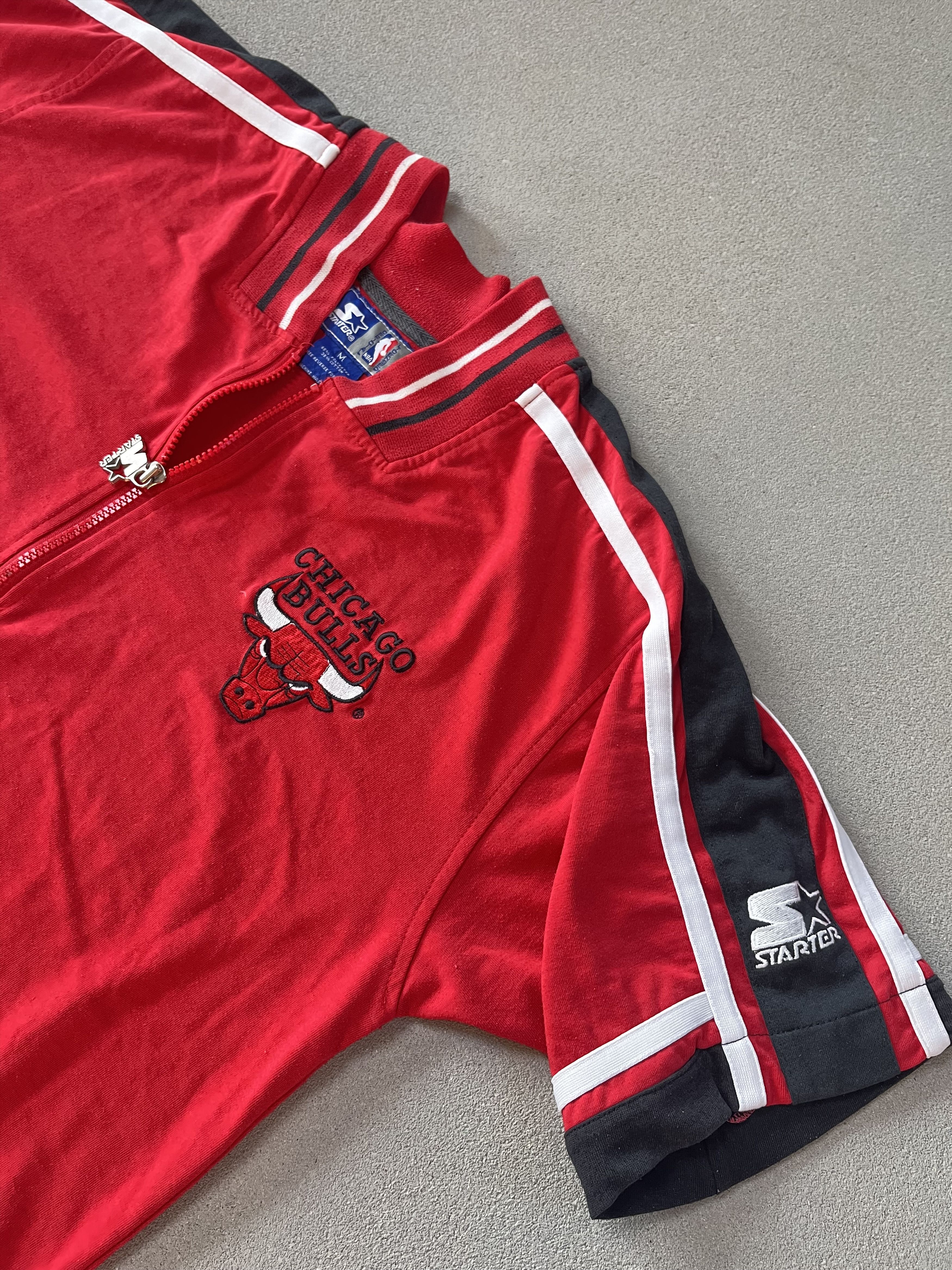 NBA × Starter × Vintage Vintage Half Zip T-Short Tee Chciago Bulls Starter Size US M / EU 48-50 / 2 - 5 Thumbnail