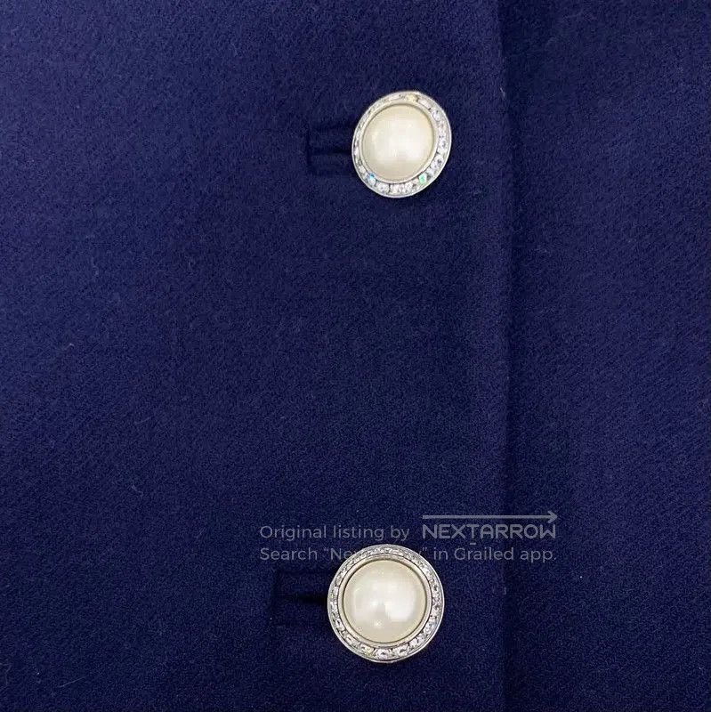 Miu Miu Miu Miu Women's Wool Navy Blue Coat . Size XXS / US 00 / IT 34 - 5 Thumbnail