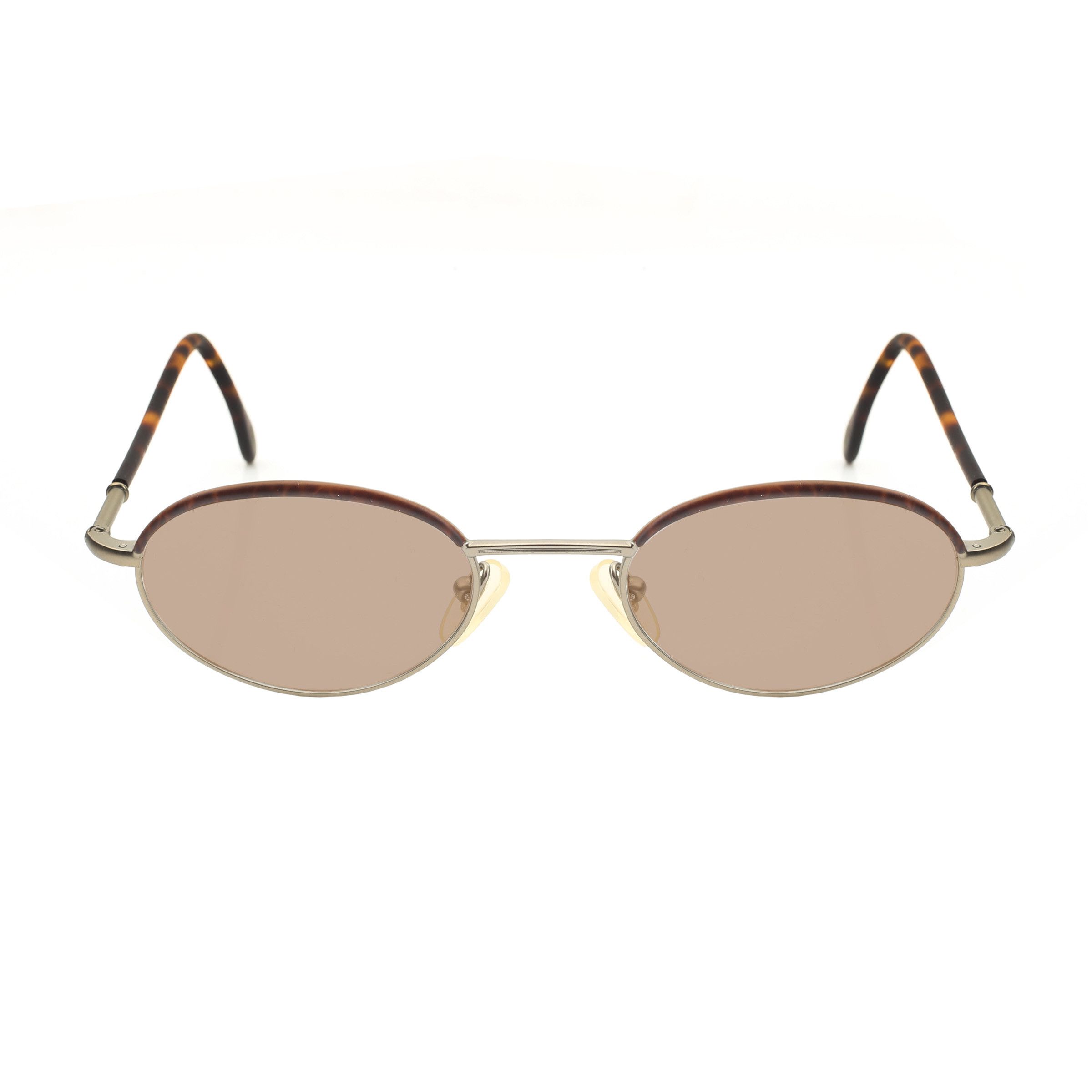 Ralph Lauren Ralph Lauren '90s Silver Dark Havana Oval Sunglasses Size ONE SIZE - 3 Thumbnail