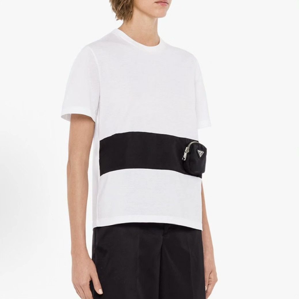 Prada Prada Cotton Multi T-Shirt S Women Size S / US 4 / IT 40 - 1 Thumbnail