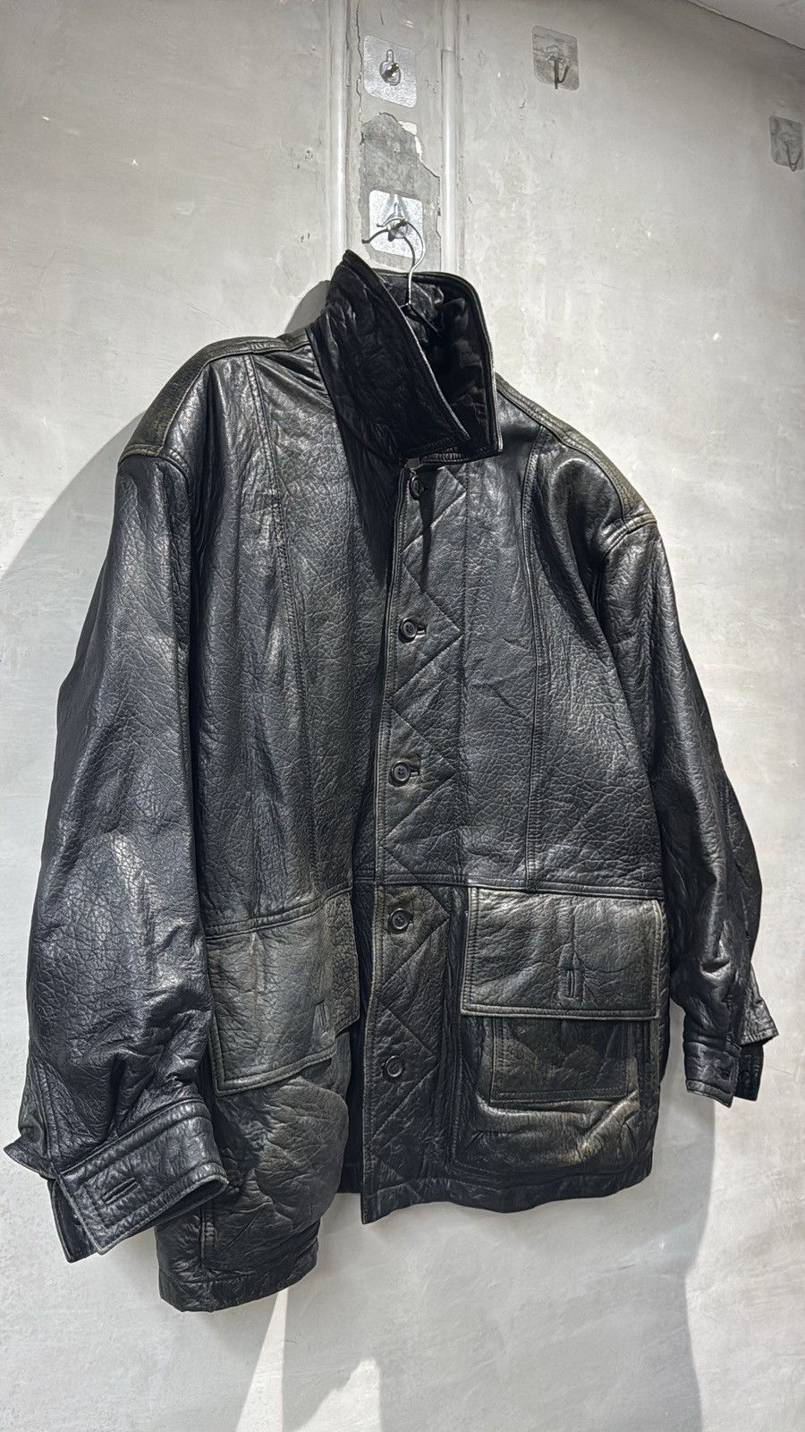Hai Sporting Gear VINTAGE 80s HAI SPORTING GEAR ISSEY MIYAKE LEATHER JACKET Size US L / EU 52-54 / 3 - 5 Thumbnail