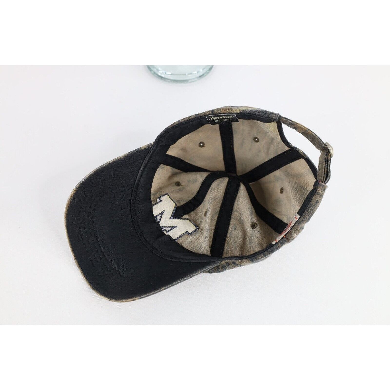 Vintage Vintage Distressed University of Michigan Camouflage Hat Size ONE SIZE - 10 Thumbnail