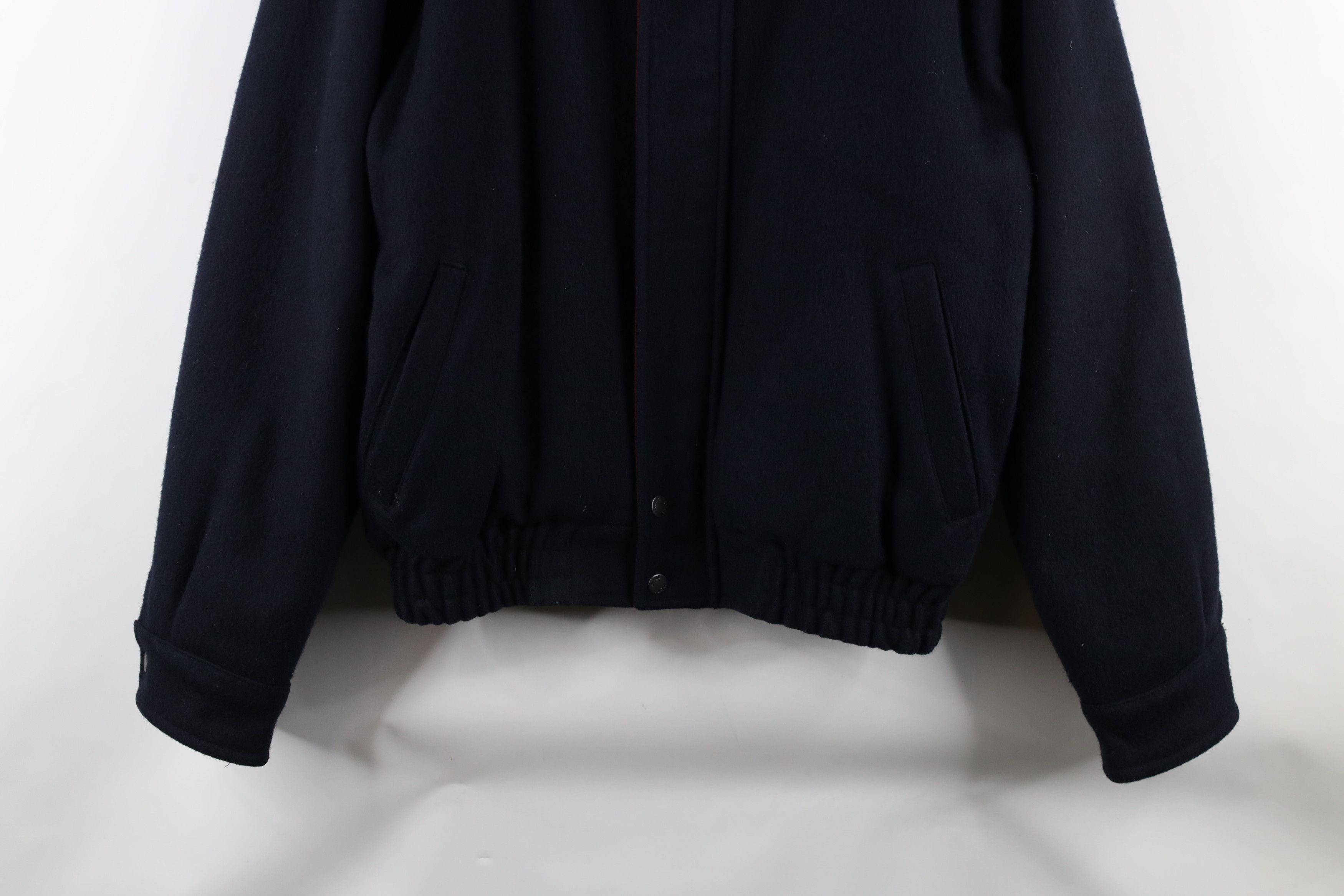 Vintage Vintage 90s Streetwear Full Zip Flight Bomber Jacket Blue Size US M / EU 48-50 / 2 - 3 Thumbnail
