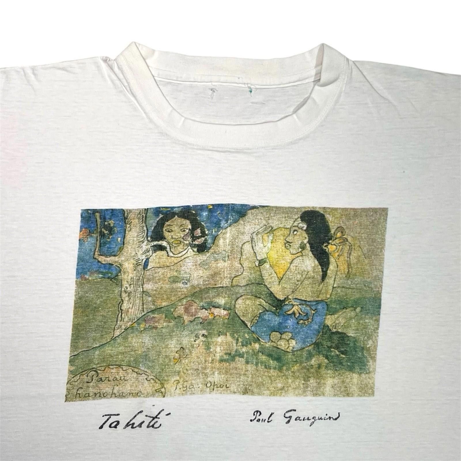 Vintage 90s Paul Gauguin Musée Gauguin (Papeari) Tahiti Art T-Shirt Size US L / EU 52-54 / 3 - 2 Thumbnail