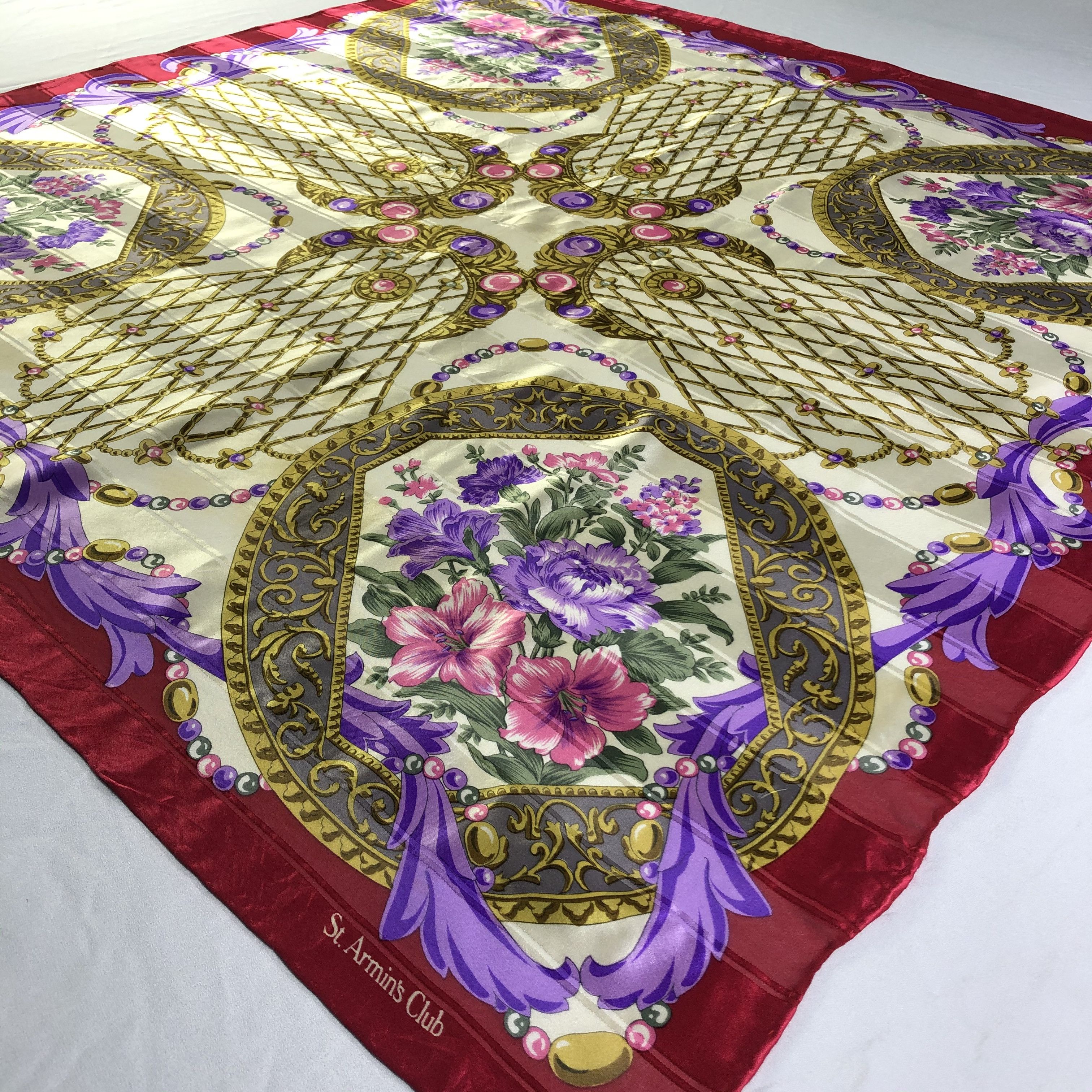Vintage Vintage St.Armins Club Silk Scarf Size ONE SIZE - 4 Thumbnail