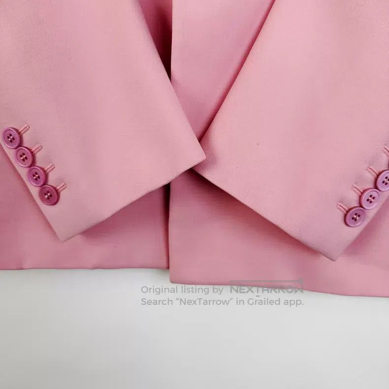 Saint Laurent Paris Saint Laurent Paris Ladies pink waist-cinching casual blaz Size L / US 10 / IT 46 - 5 Thumbnail