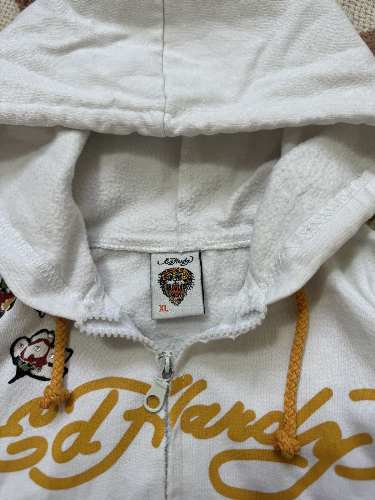 Ed Hardy VINTAGE ED HARDY SKULL 2000s ZIP UP HOODIE Size S / US 4 / IT 40 - 5 Thumbnail