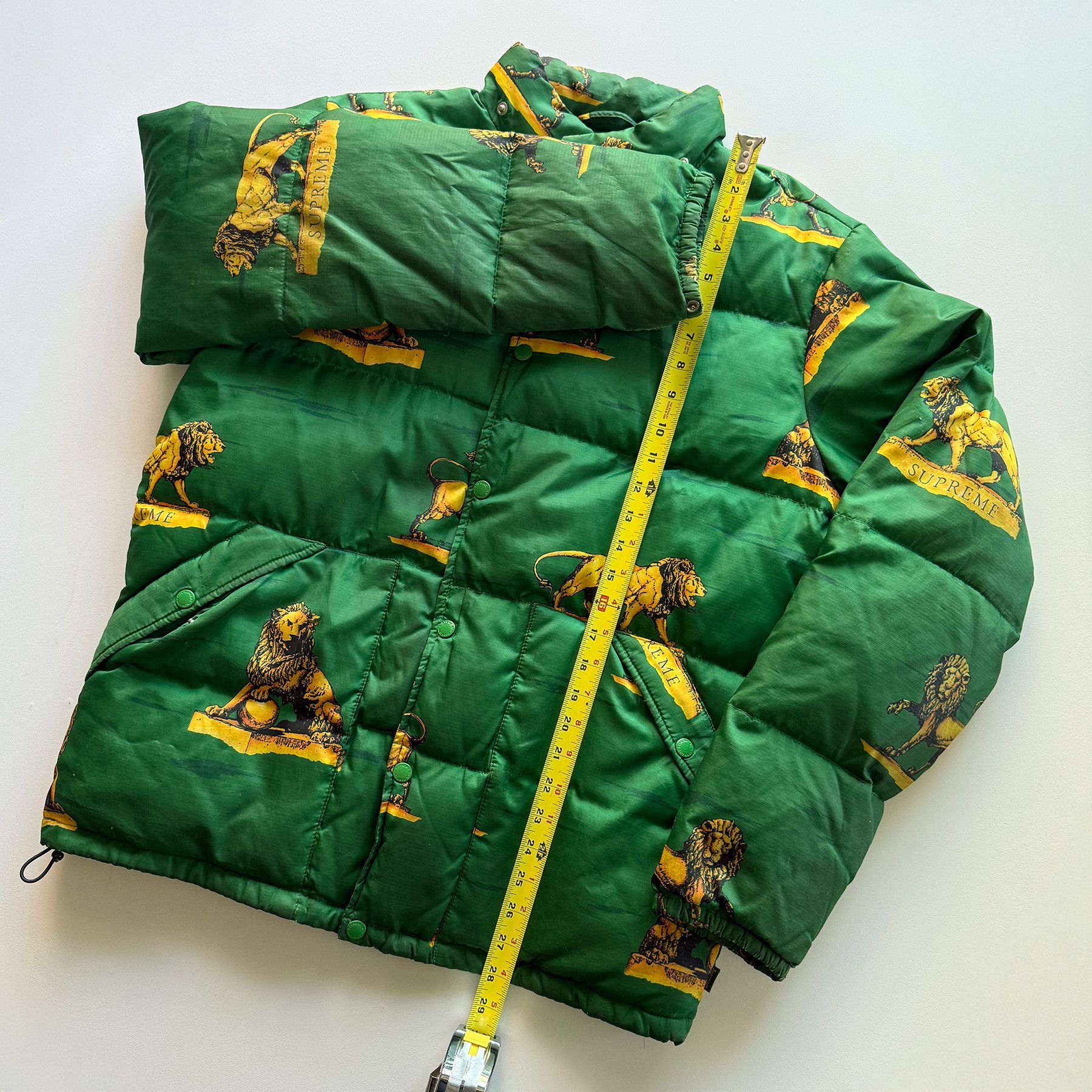 Supreme FW13 Lions Puffy Down Jacket Size US L / EU 52-54 / 3 - 8 Thumbnail