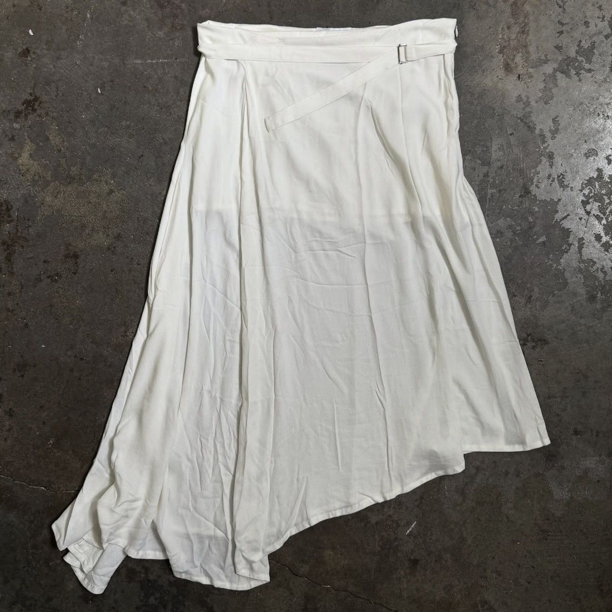 Ann Demeulemeester ANN DEMEULEMEESTER NWT CREAM MIDI SKIRT - 42 Size 28" / US 6 / IT 42 - 1 Thumbnail