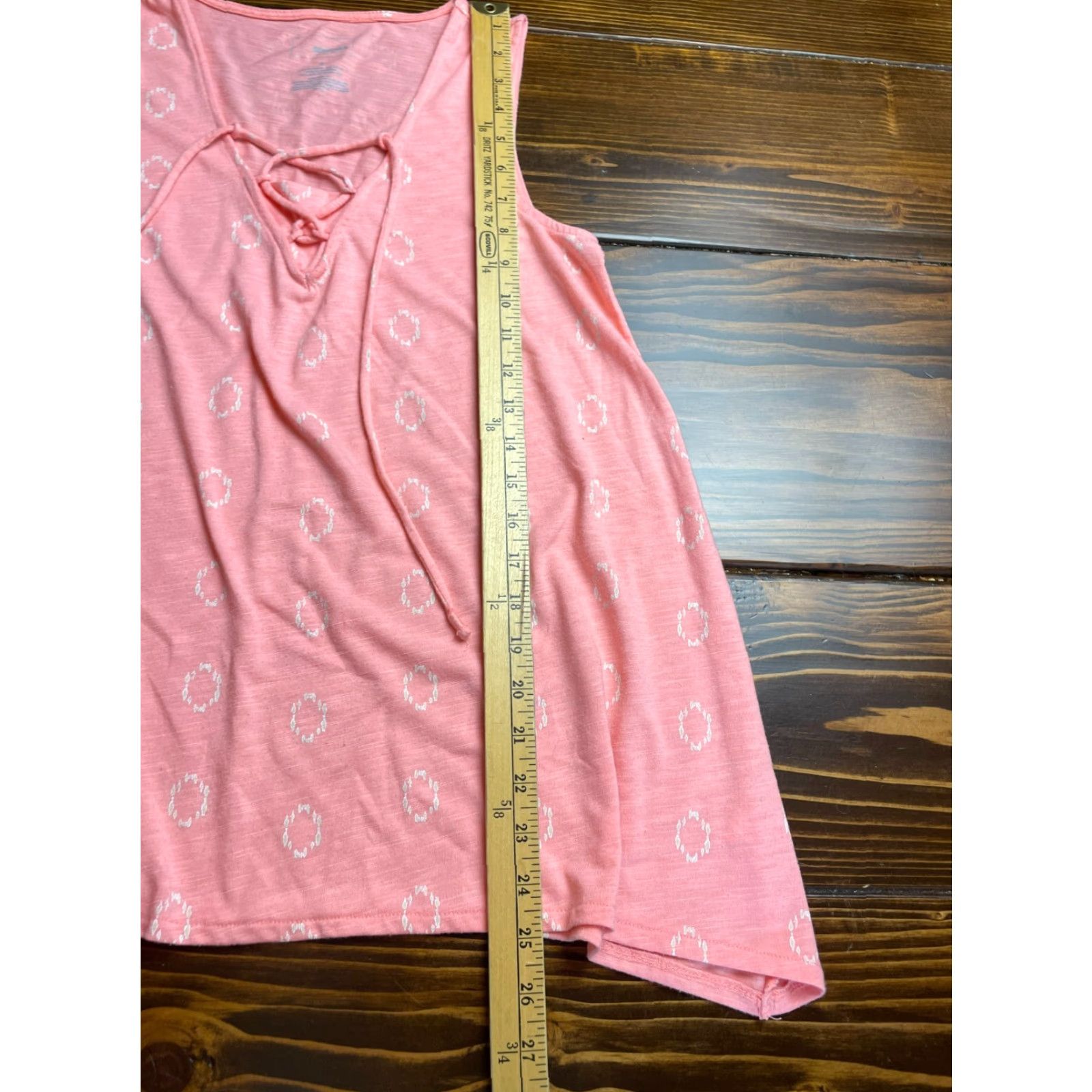 Pinko SONOMA Tank Top Women's Size Small Pink White Sleeveless Shirt Laced Up V-Neck Size S / US 4 / IT 40 - 6 Thumbnail