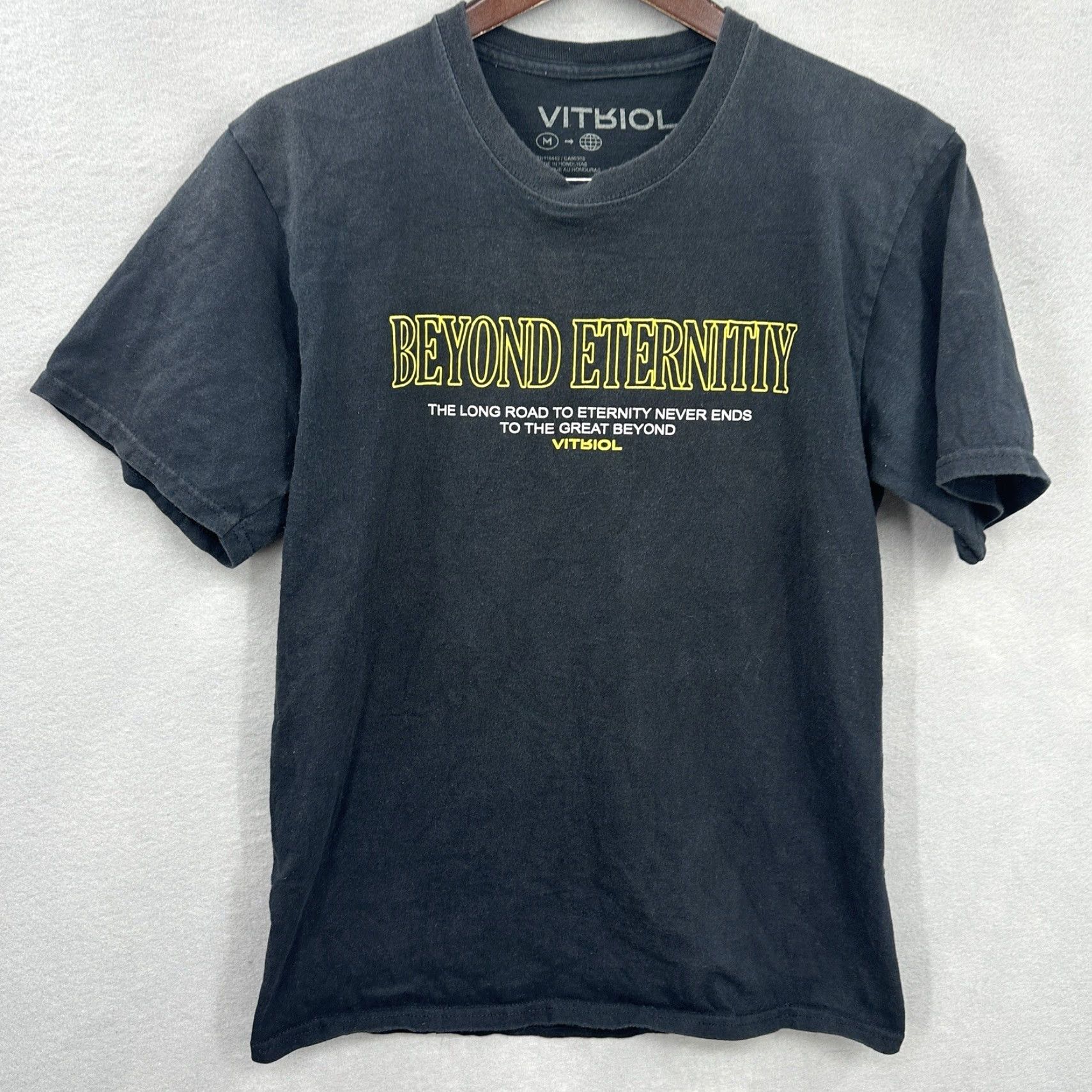Vintage VINTAGE Vitriol T-Shirt Mens M Black Logo Short Sleeve Crewneck 90s Concert Mens Size US M / EU 48-50 / 2 - 2 Thumbnail