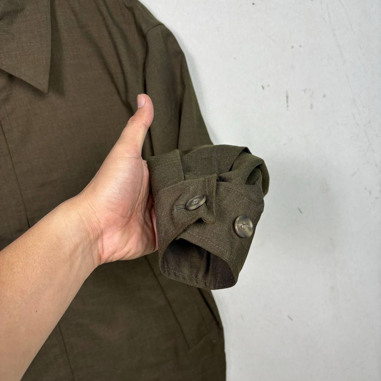 Lemaire × Uniqlo Uniqlo U Lemaire Wool Blend Zip Up Blouson Jacket Brown S Size US S / EU 44-46 / 1 - 5 Thumbnail