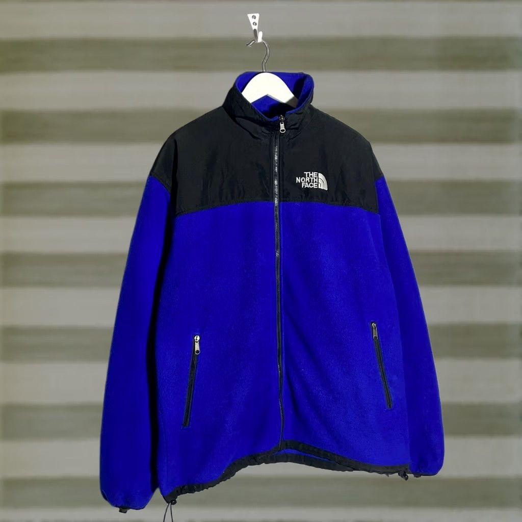 The North Face The North Face Fleece Nylon Vintage 90s Sherpa Jacket XL Blue Men Regular Zip Front Size US XL / EU 56 / 4 - 1 Thumbnail