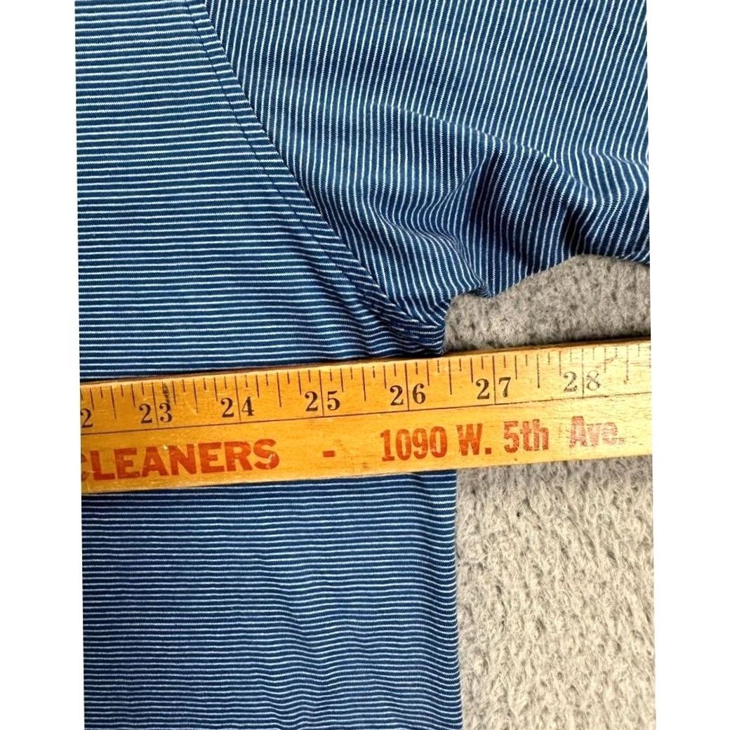 Peter Millar Peter Millar Polo Shirt Mens XXL Blue Striped Short Sleeve Golf Rugby Embroidered Logo Button-Down Collared Casual Activewear 100% Cotton EUC Size US XXL / EU 58 / 5 - 5 Thumbnail