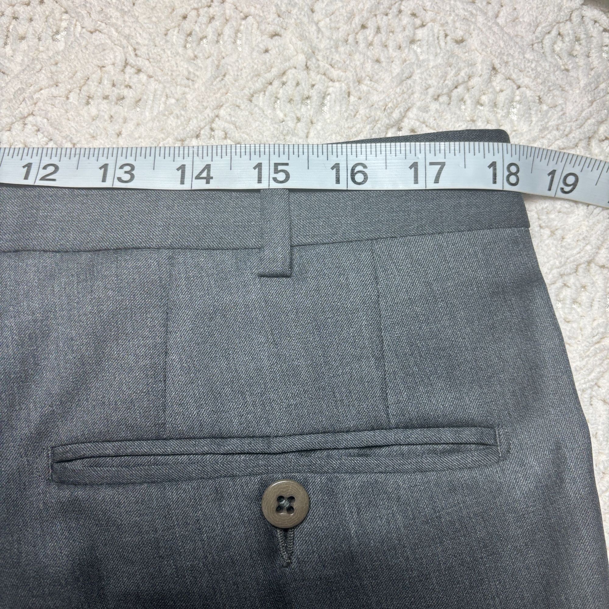 Ermenegildo Zegna Ermenegildo Zegna Mens Wool Micronsphere Gray Dress Pants Si Size 42R - 10 Thumbnail