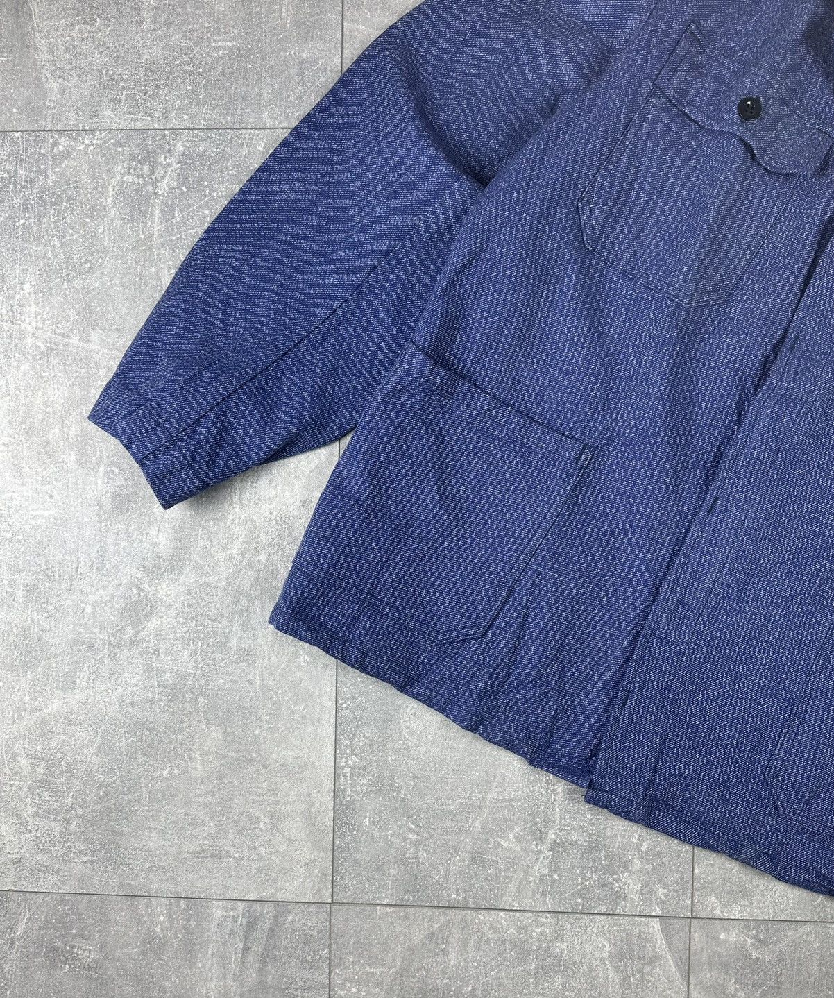 Le Laboureur Vintage Retro 70S Fischer Pecheur WorkWear Chore Jacket Size US L / EU 52-54 / 3 - 4 Thumbnail