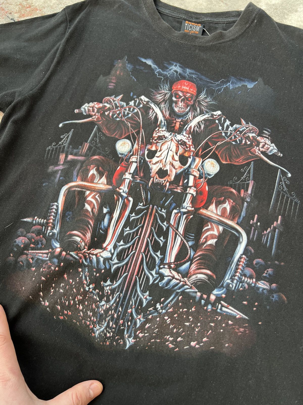 Vintage Vintage Moto Skulls Tee Size US L / EU 52-54 / 3 - 2 Thumbnail