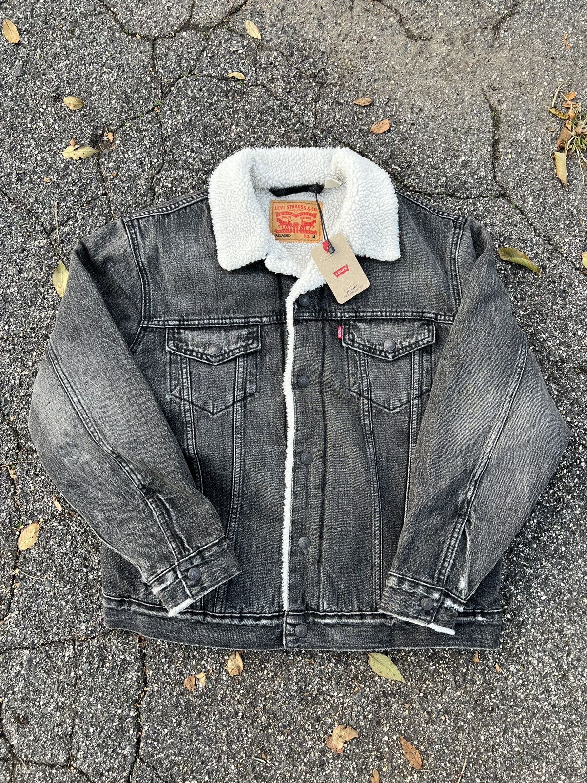 Levi's Levi’s Dark Salt Lake Sherpa Size US M / EU 48-50 / 2 - 1 Thumbnail