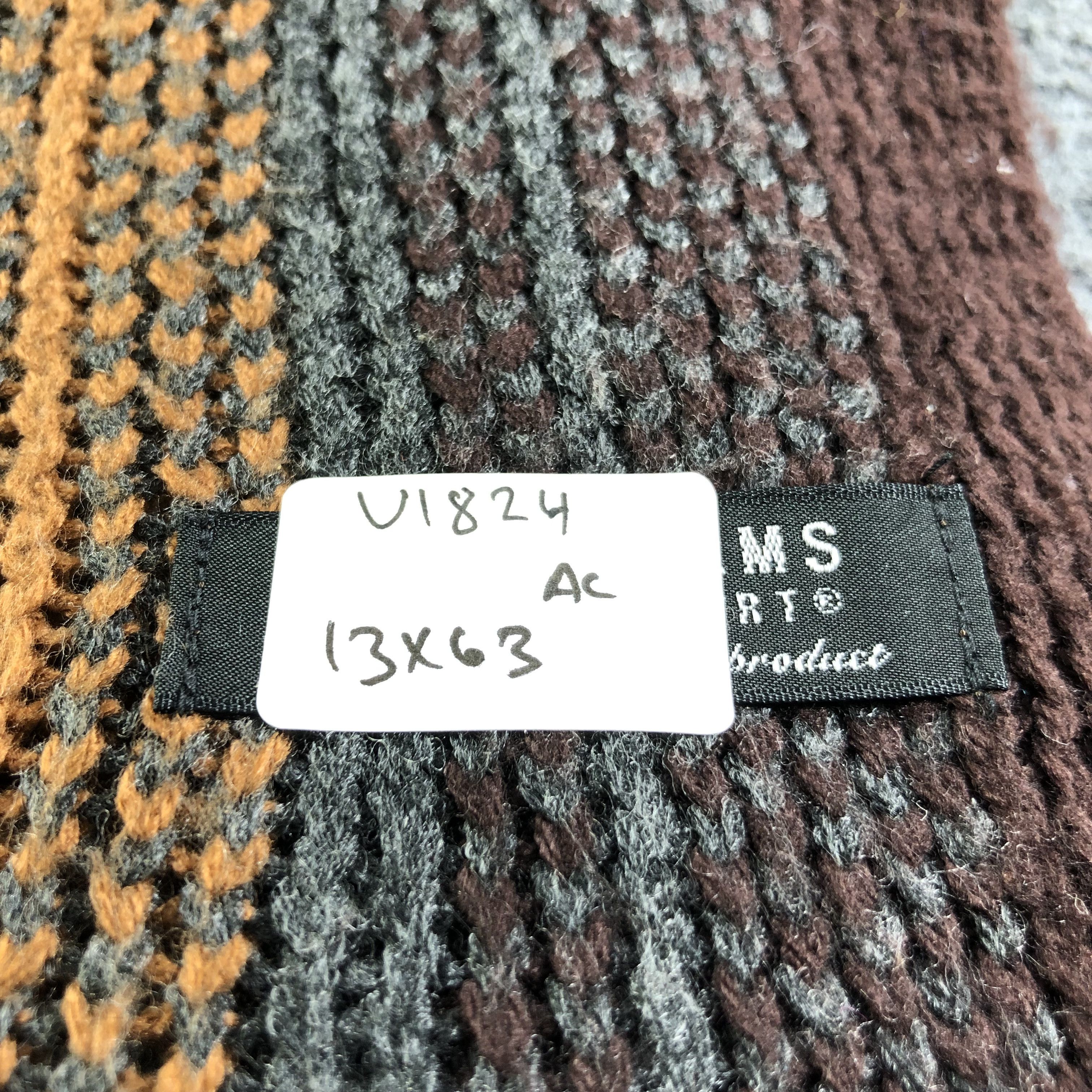 Beams Plus Beams Striped Knit Scarf Muffler V1824 Size ONE SIZE - 7 Thumbnail