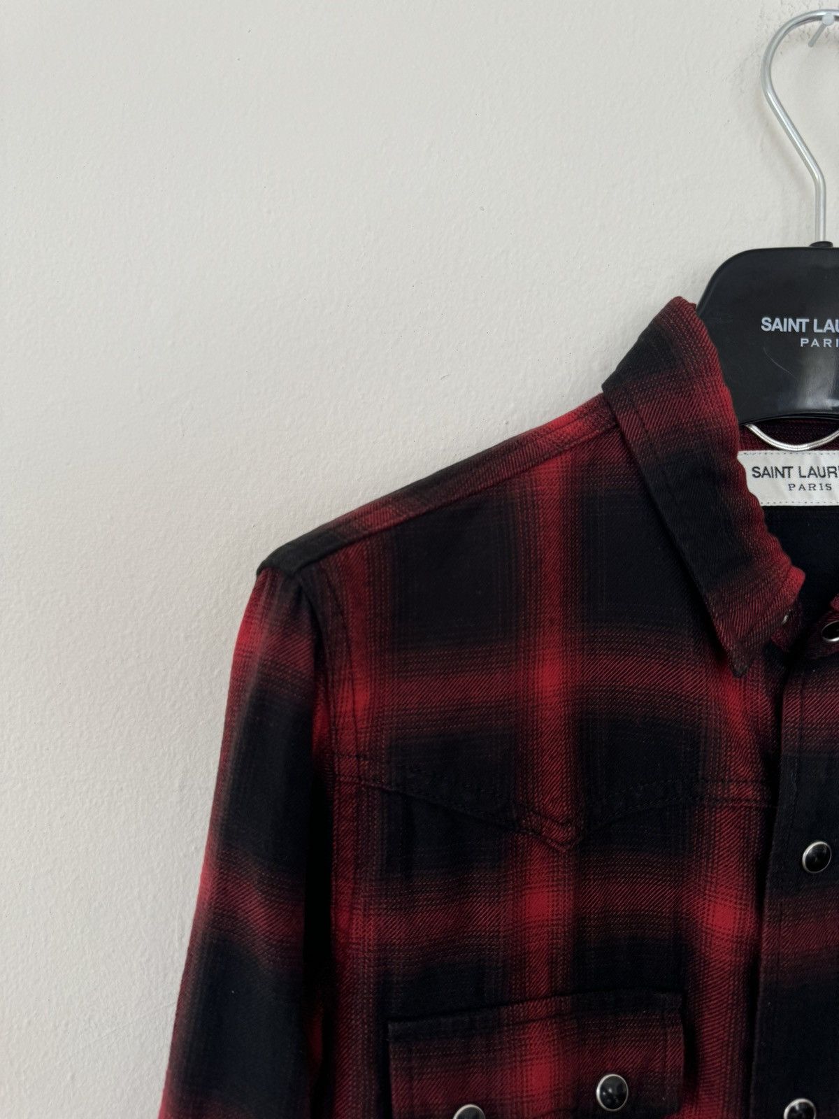 Hedi Slimane × Saint Laurent Paris Saint Laurent Western Shirt Size US S / EU 44-46 / 1 - 8 Thumbnail