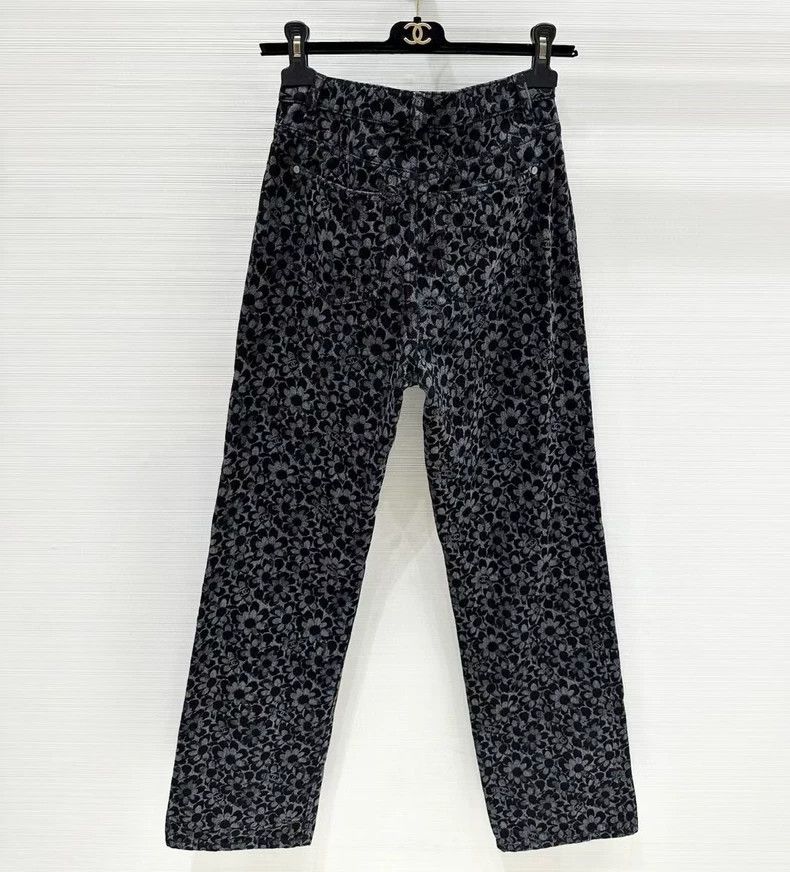 Chanel Chanel Flower black jeans Size 25" / US 0 / IT 36 - 2 Thumbnail
