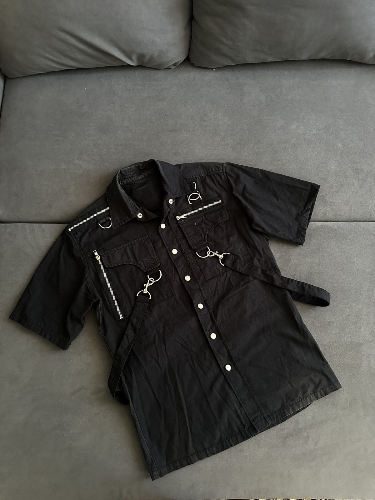 If Six Was Nine Opium shirt With chains, laces, and carabiners y2k Size US S / EU 44-46 / 1 - 1 Thumbnail