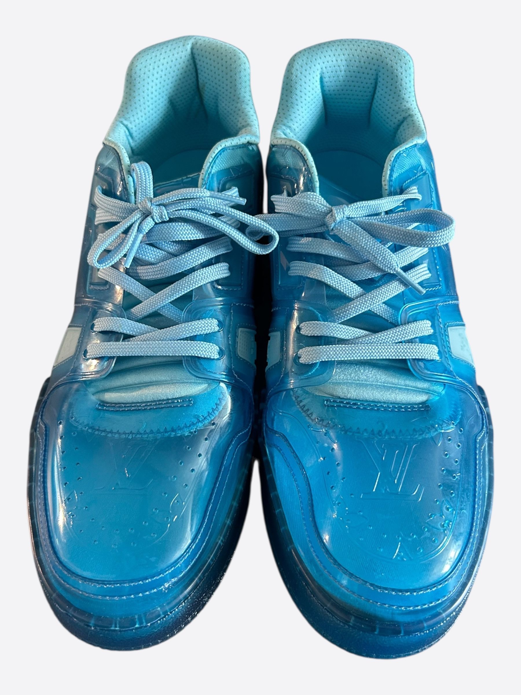 Louis Vuitton Louis Vuitton Blue Transparent Trainers Size US 10.5 / EU 43-44 - 2 Thumbnail